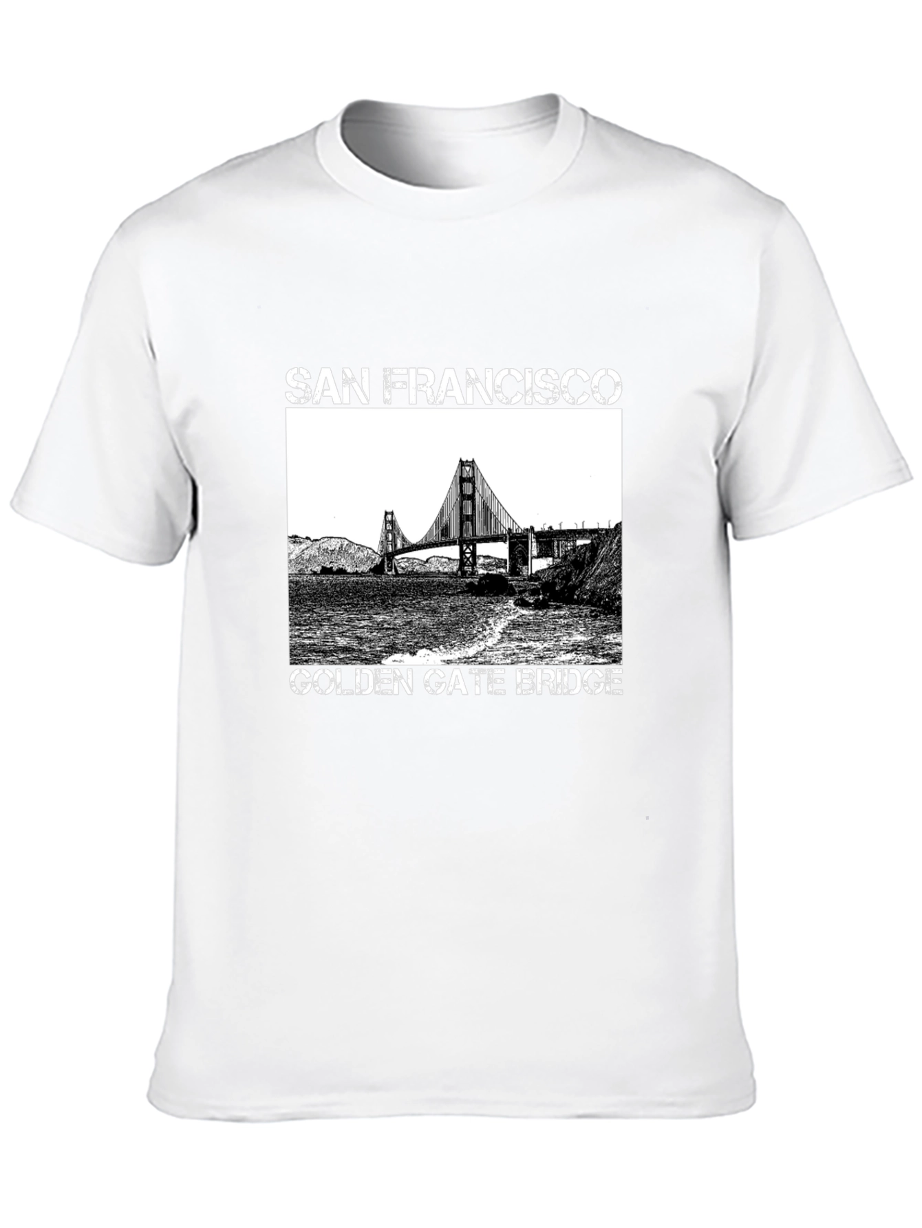San Francisco Golden Gate Bridge Graphic Tee - Black