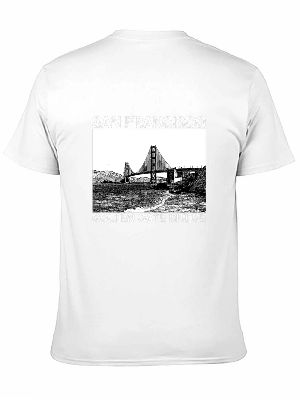 San Francisco Golden Gate Bridge Graphic Tee - Black