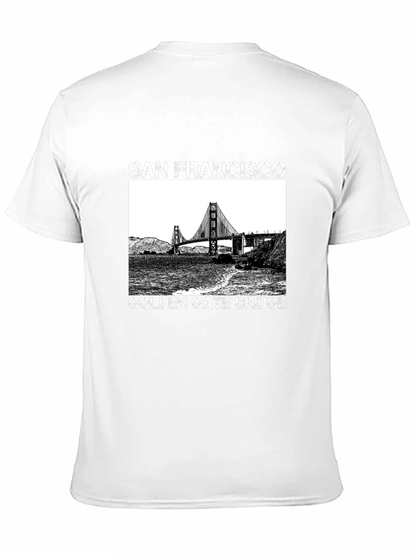 San Francisco Golden Gate Bridge Graphic Tee - Black