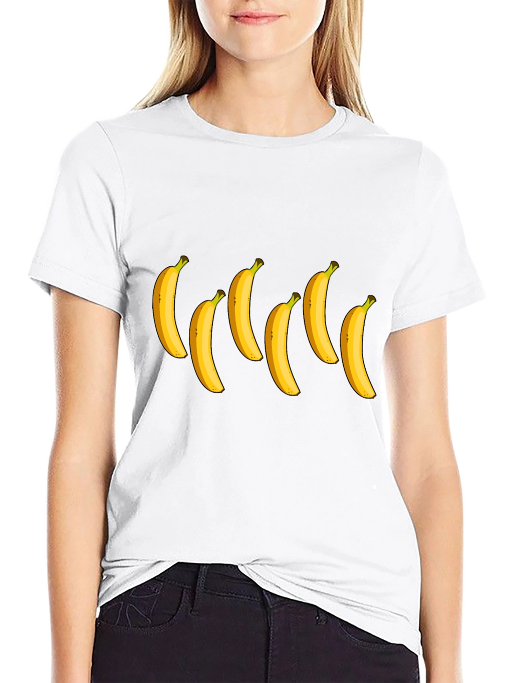 Banana Graphic Tee - Black Cotton T-Shirt