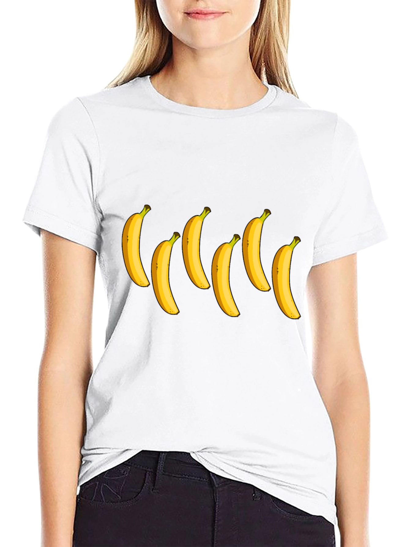 Banana Graphic Tee - Black Cotton T-Shirt