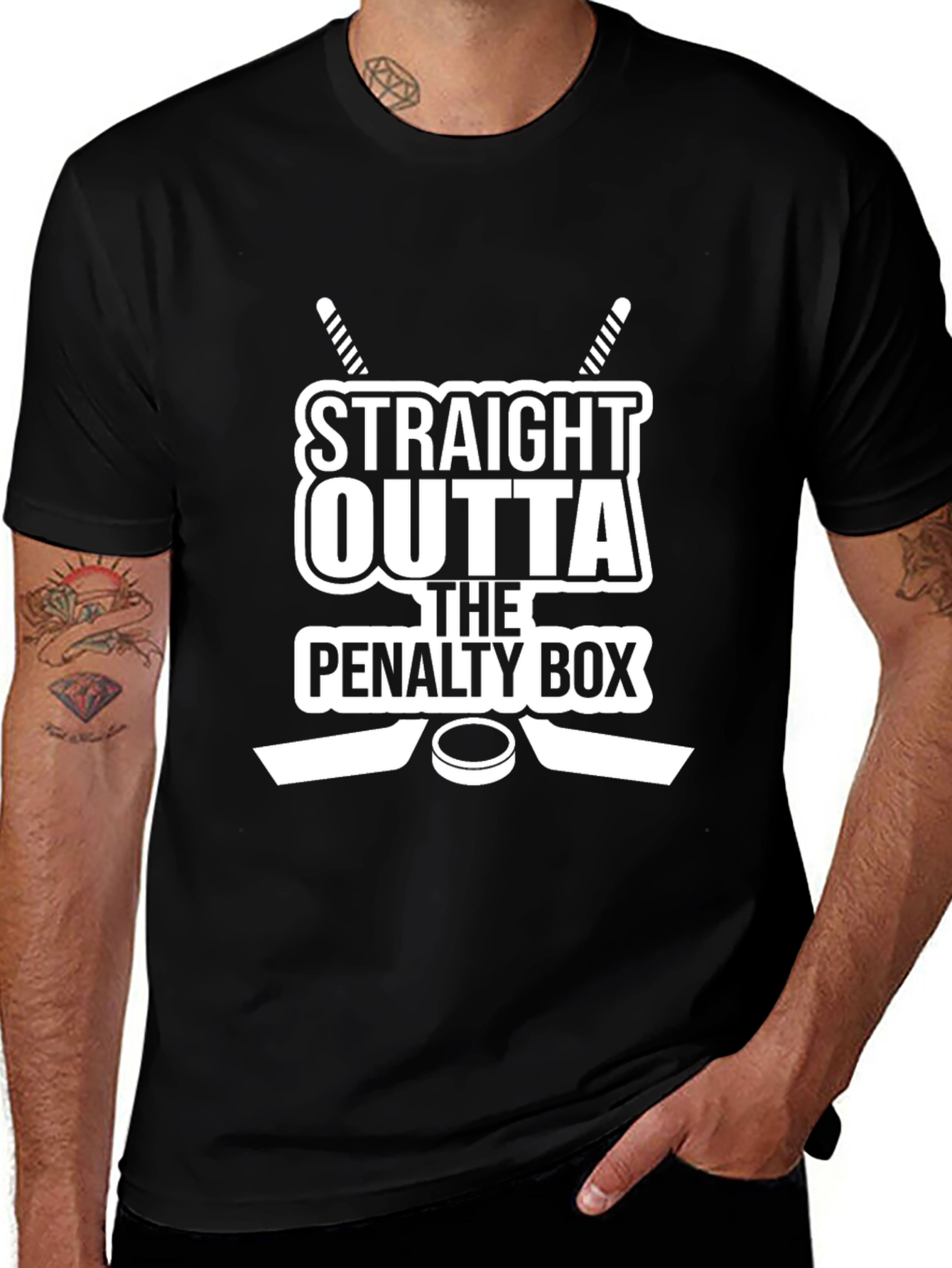 Straight Outta The Penalty Box Hockey T-Shirt