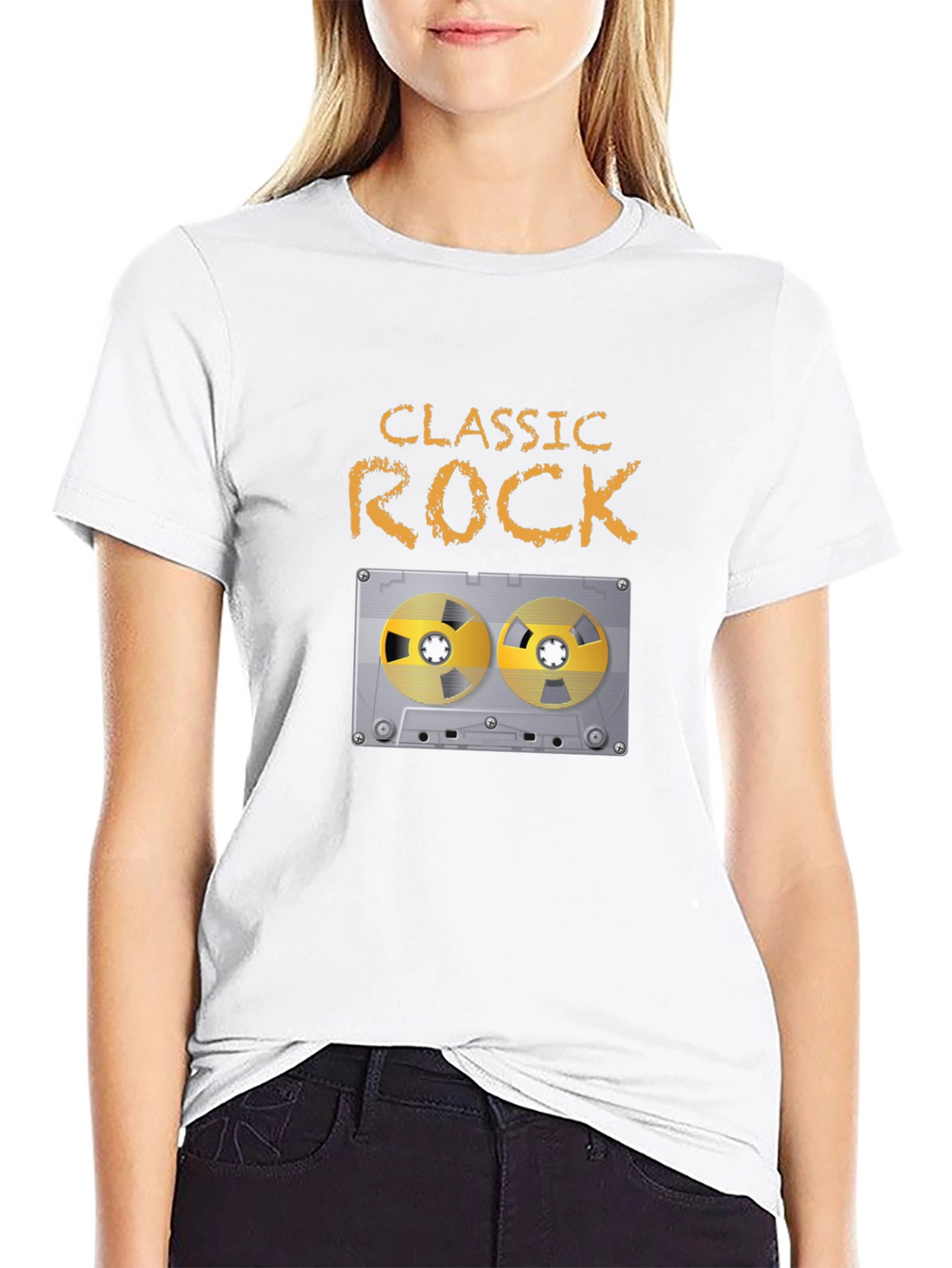 Classic Rock Cassette Tape Graphic T-Shirt