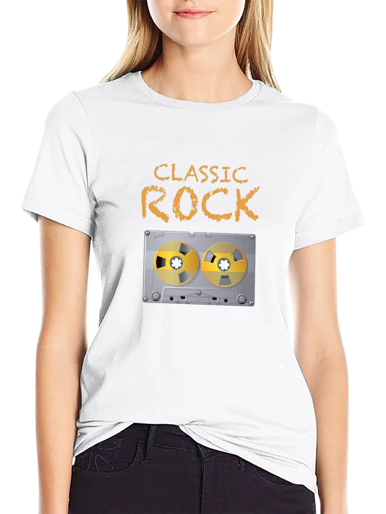 Classic Rock Cassette Tape Graphic T-Shirt