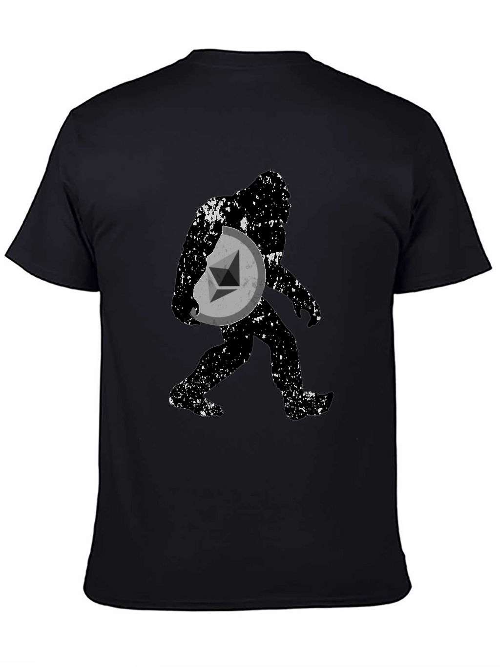 Crypto Bigfoot Ethereum Black T-Shirt