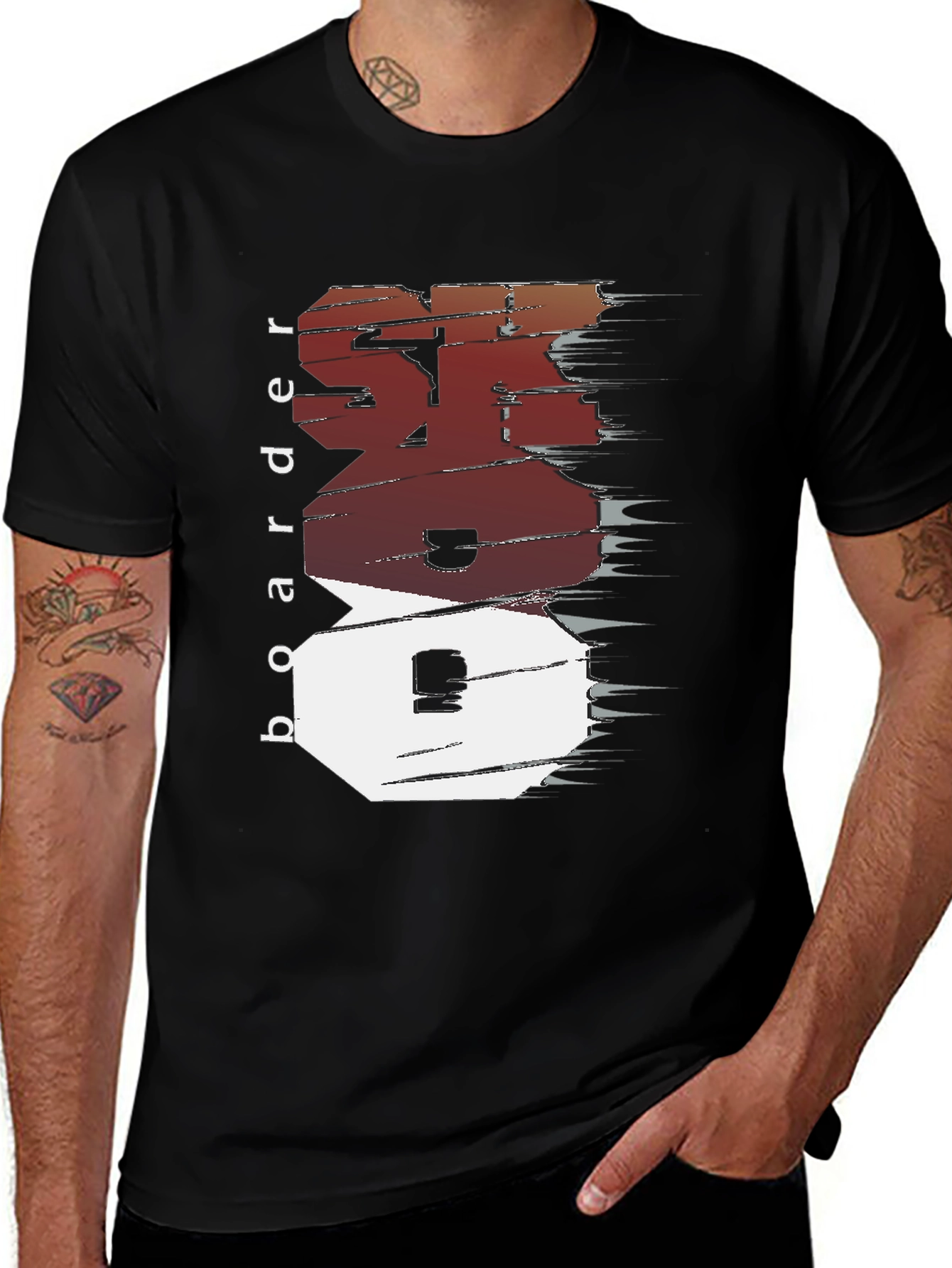 Cool Boarder Design Tee