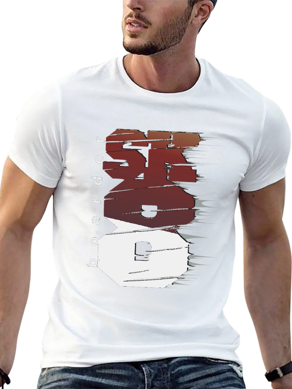 Cool Boarder Design Tee