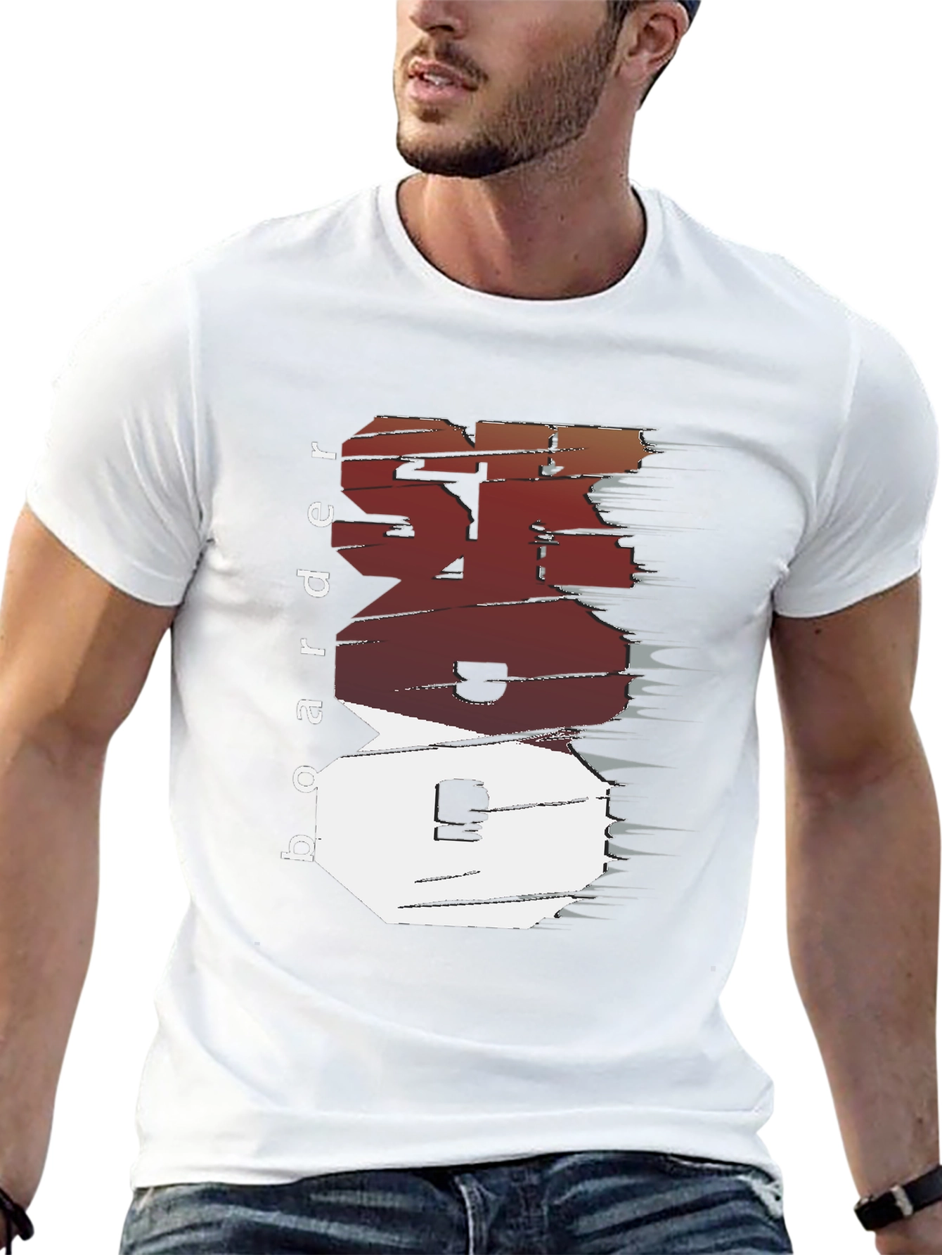 Cool Boarder Design Tee
