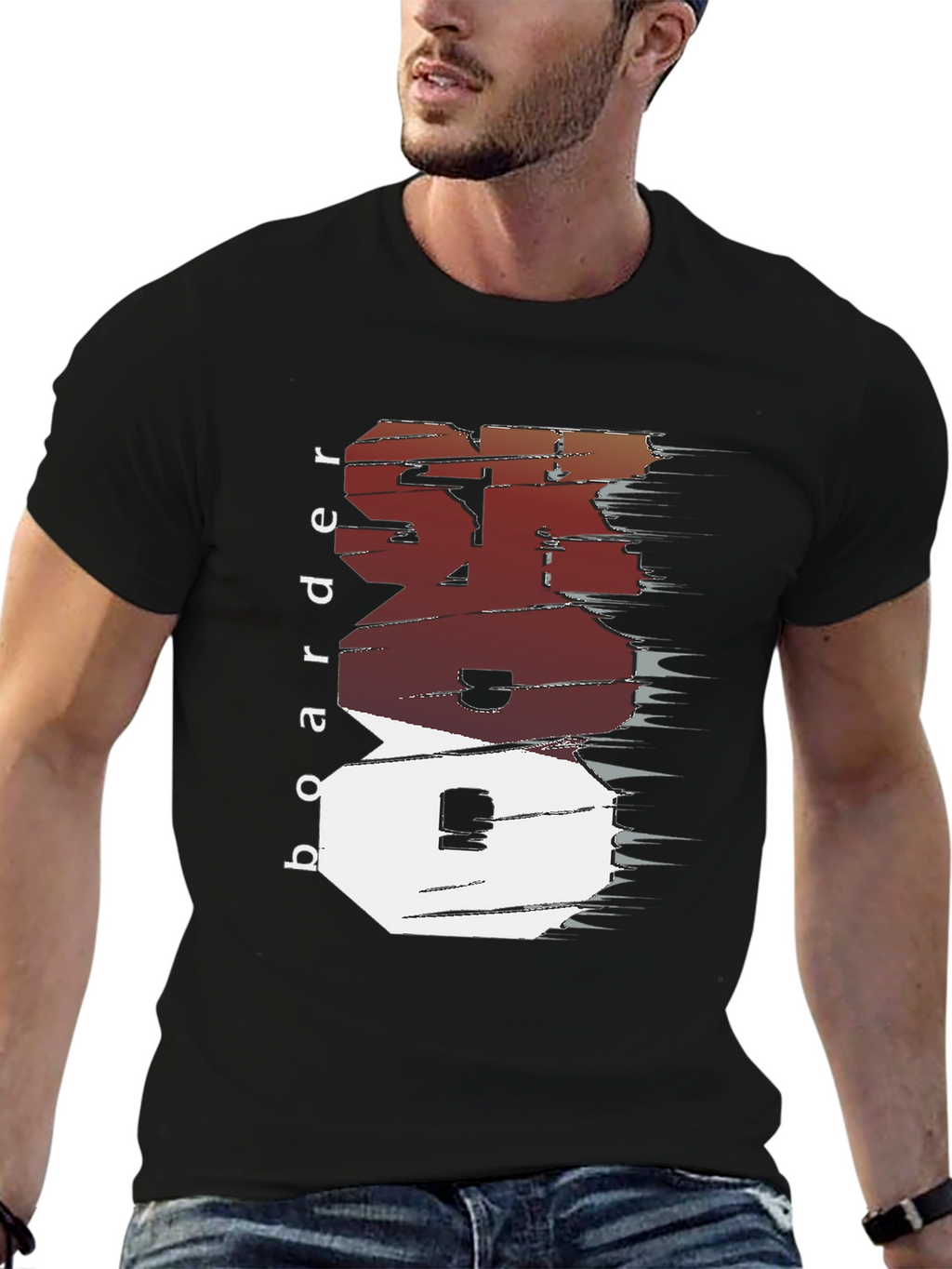 Cool Boarder Design Tee