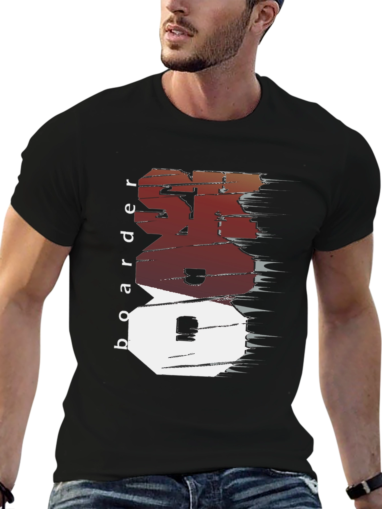 Cool Boarder Design Tee