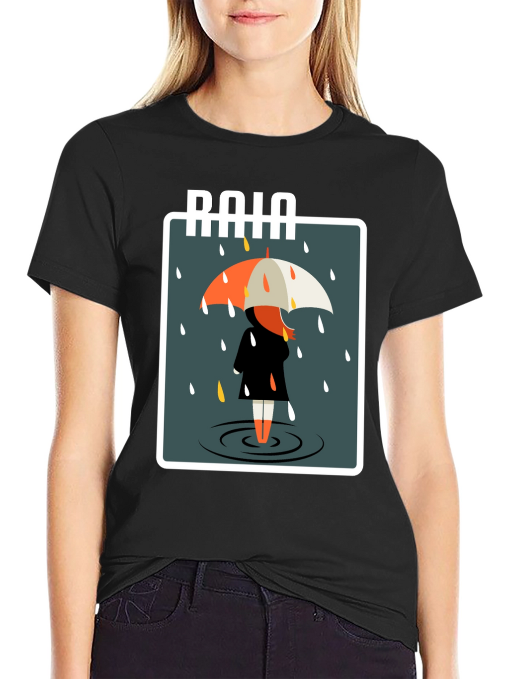 Rainy Day Graphic Tee - Stylish Comfort
