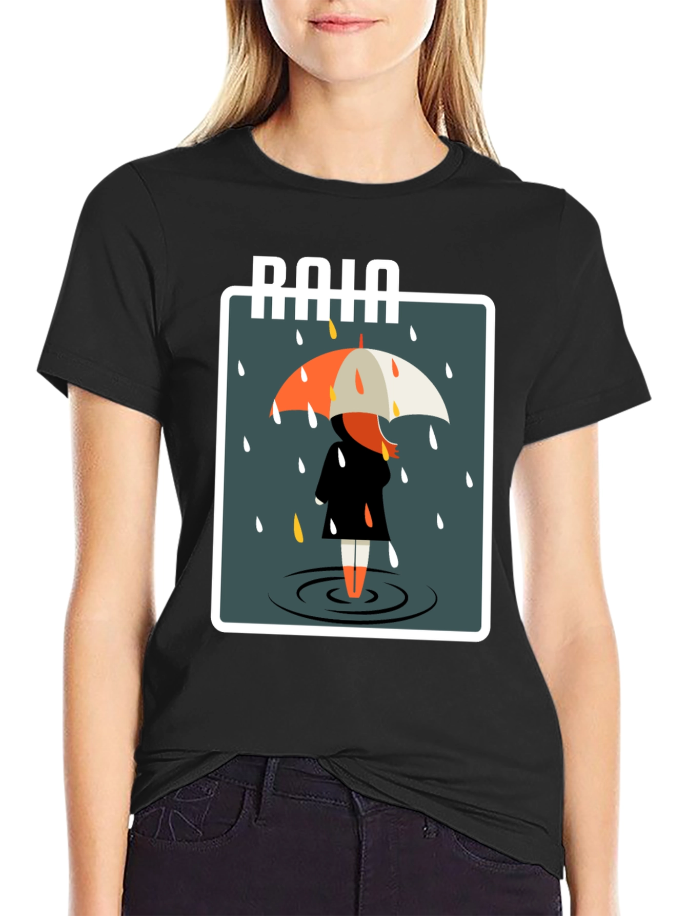Rainy Day Graphic Tee - Stylish Comfort