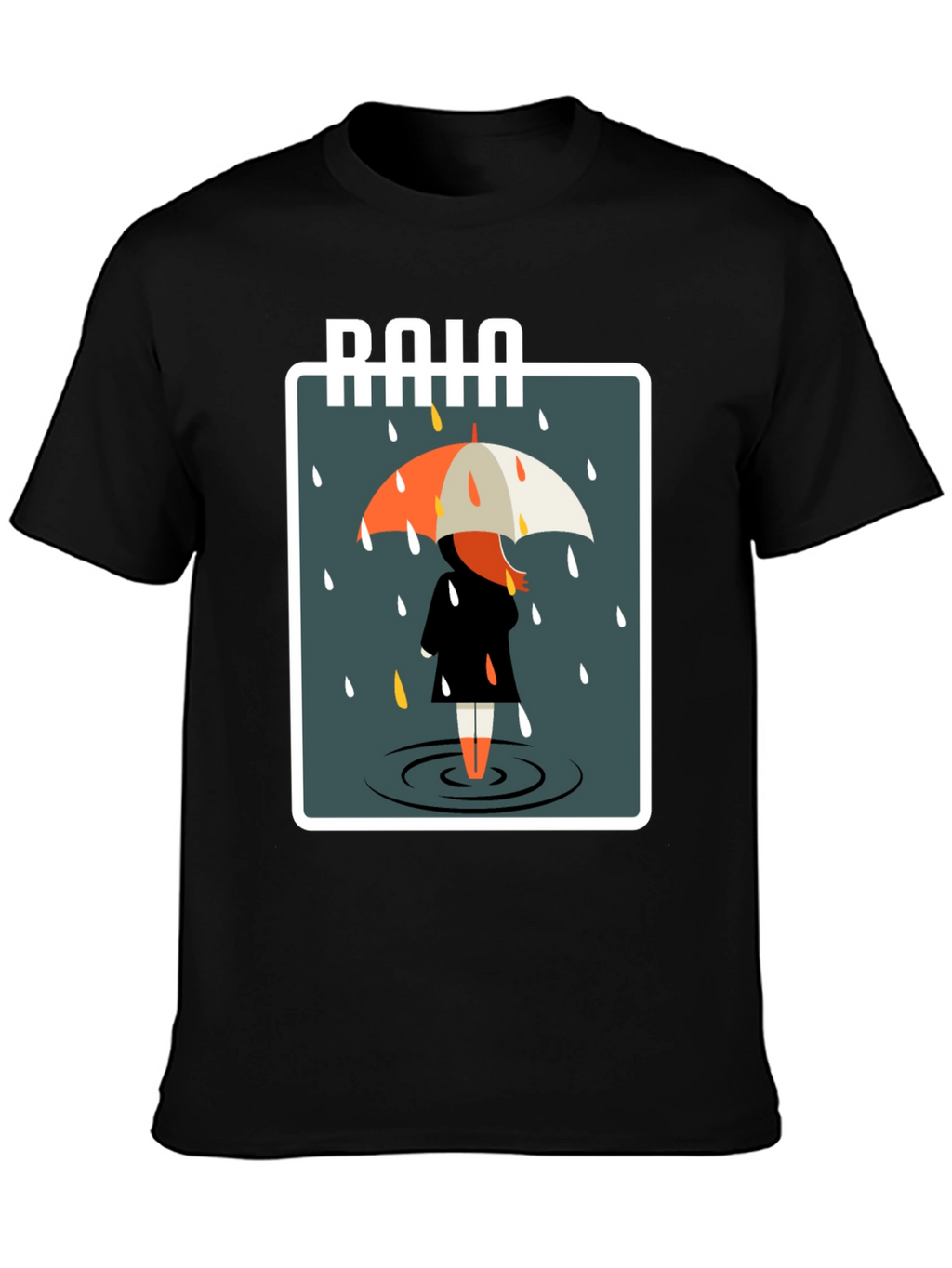 Rainy Day Graphic Tee - Stylish Comfort