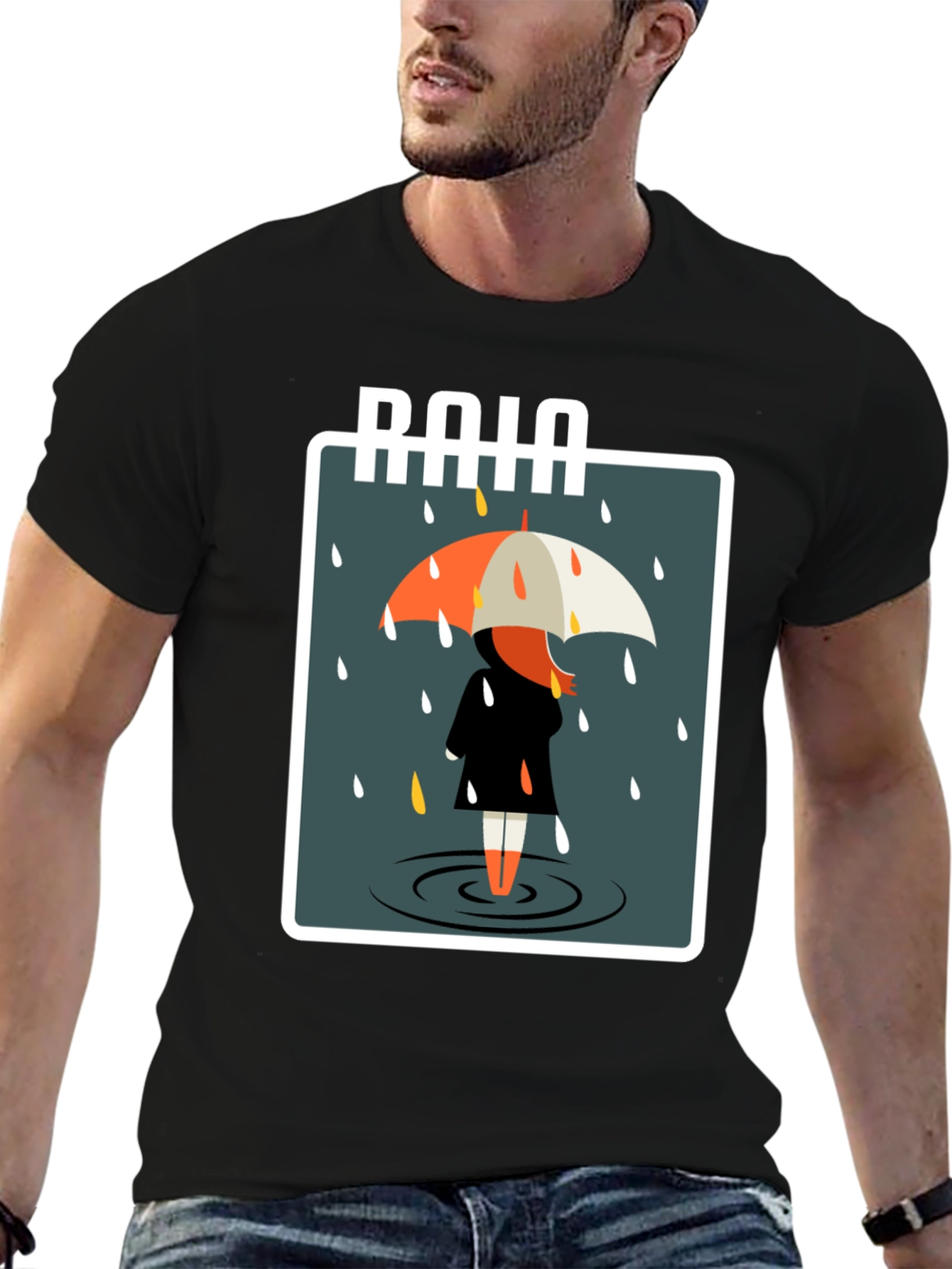 Rainy Day Graphic Tee - Stylish Comfort