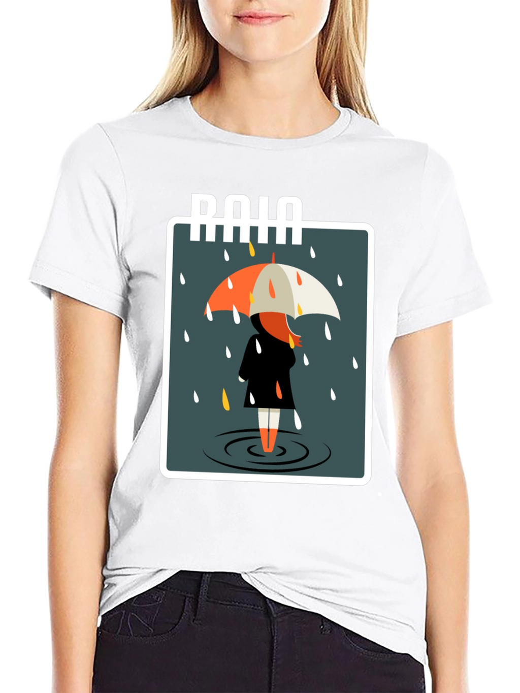 Rainy Day Graphic Tee - Stylish Comfort