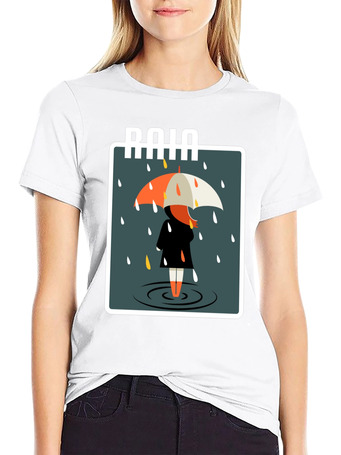 Rainy Day Graphic Tee - Stylish Comfort