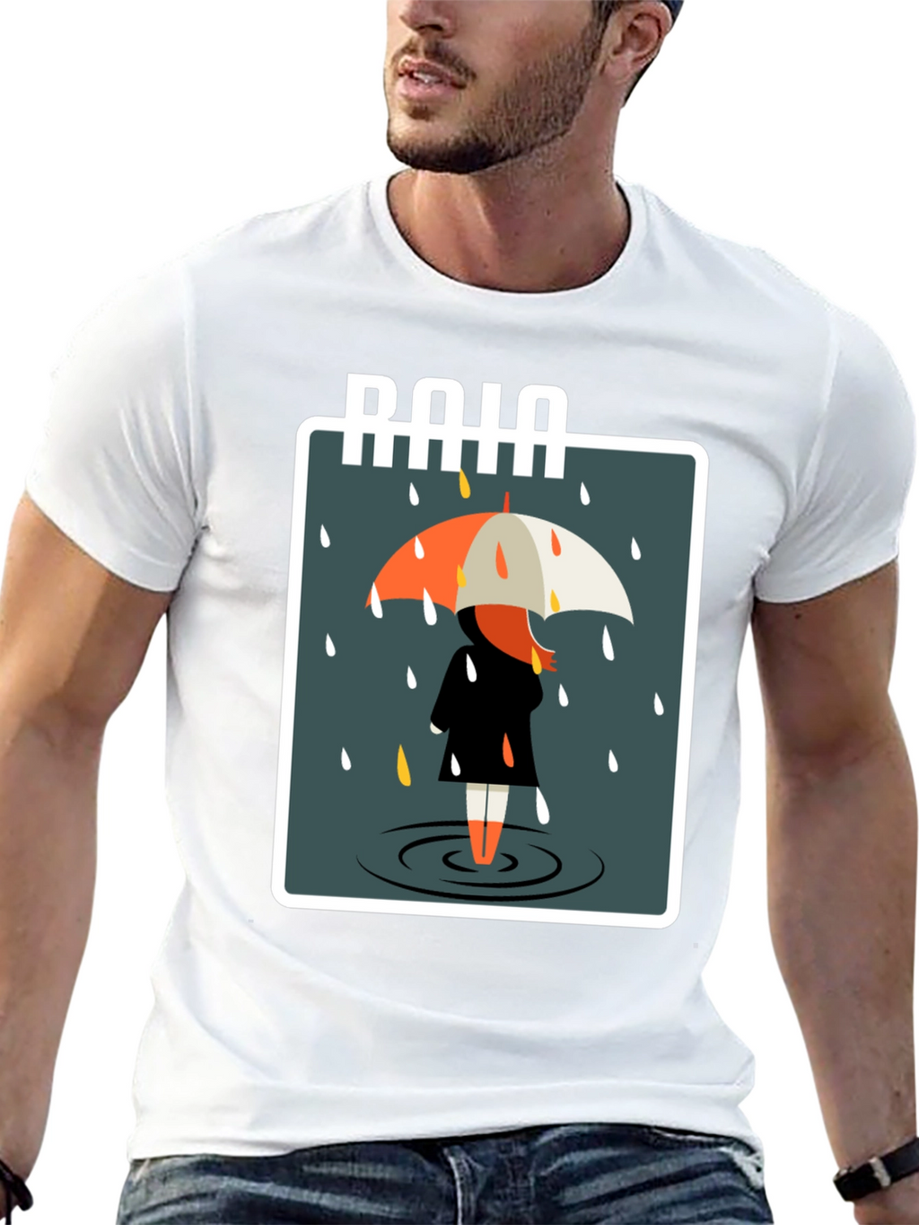 Rainy Day Graphic Tee - Stylish Comfort