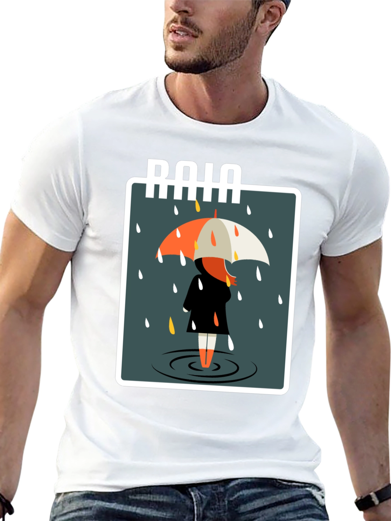 Rainy Day Graphic Tee - Stylish Comfort