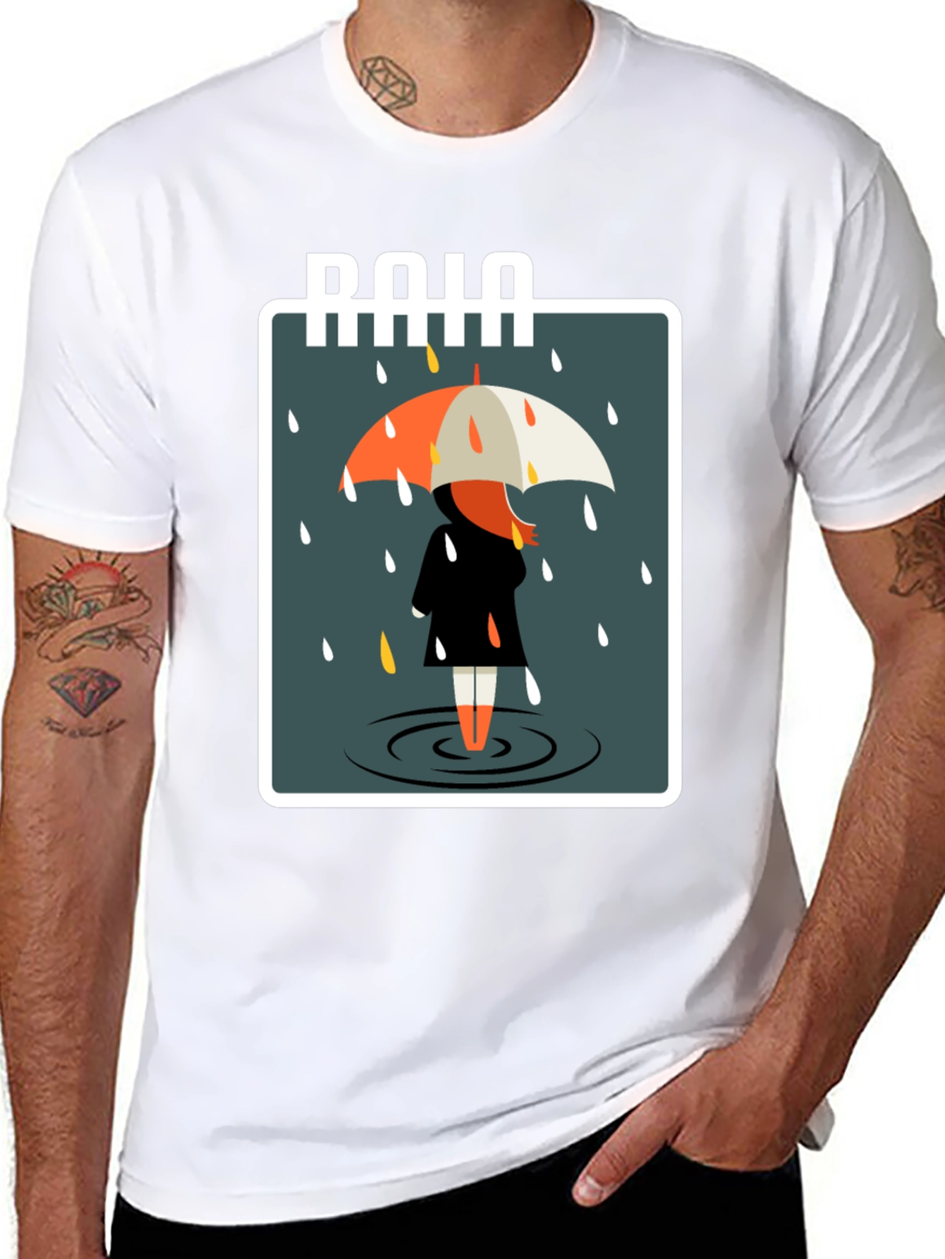 Rainy Day Graphic Tee - Stylish Comfort