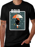 Rainy Day Graphic Tee - Stylish Comfort