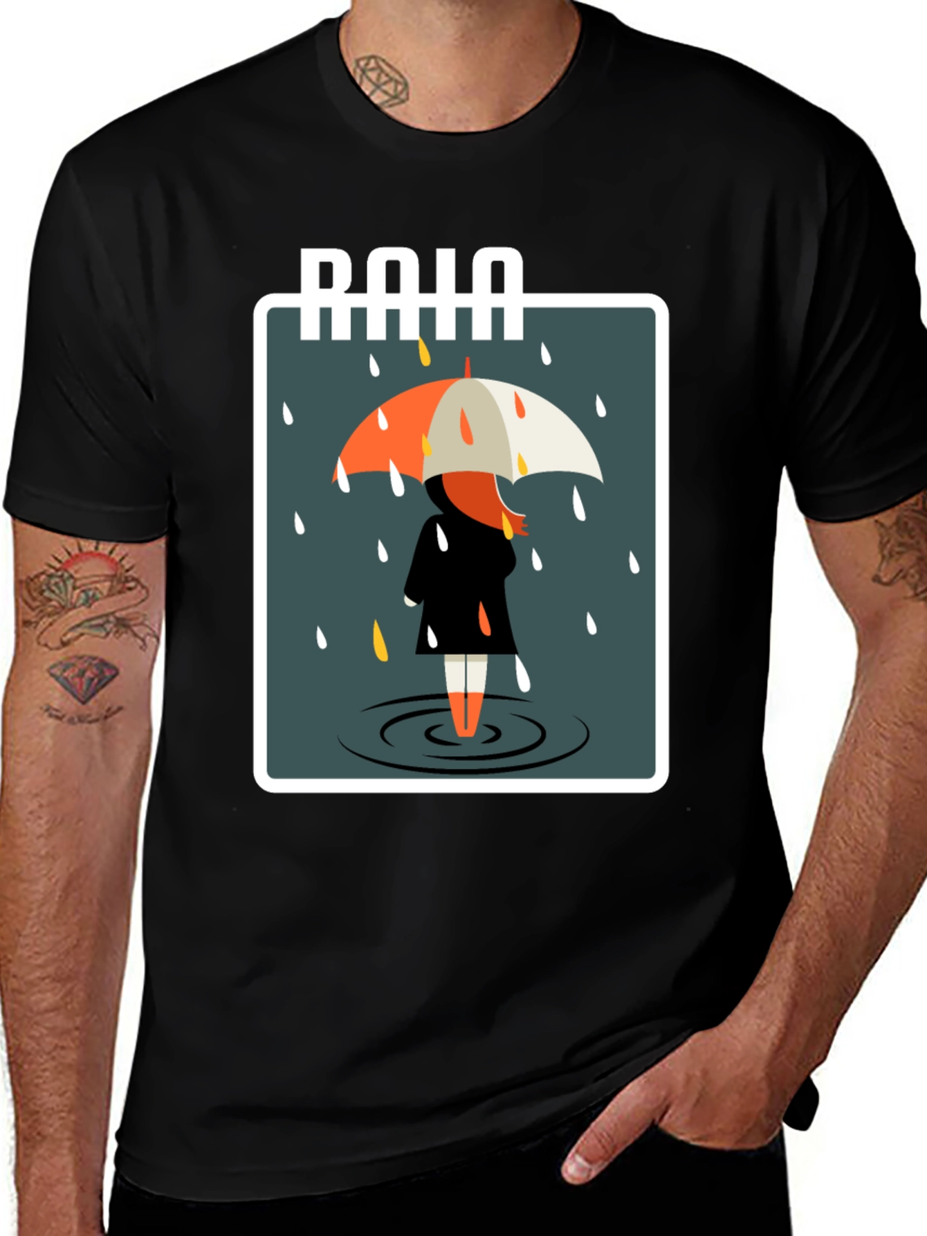 Rainy Day Graphic Tee - Stylish Comfort