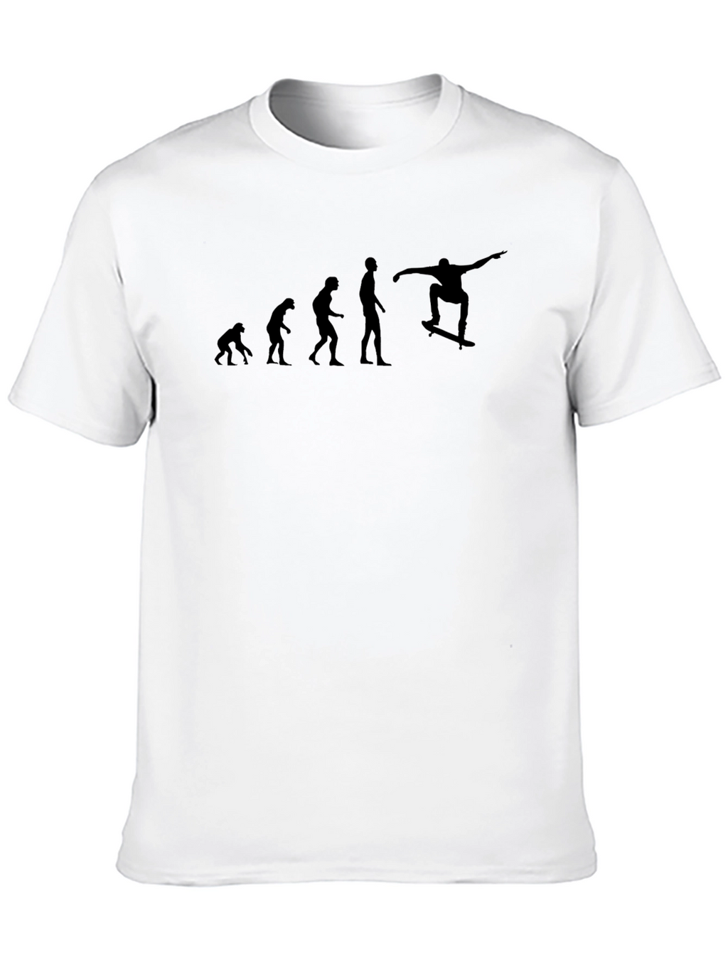 Evolution of Skateboarding Black T-Shirt