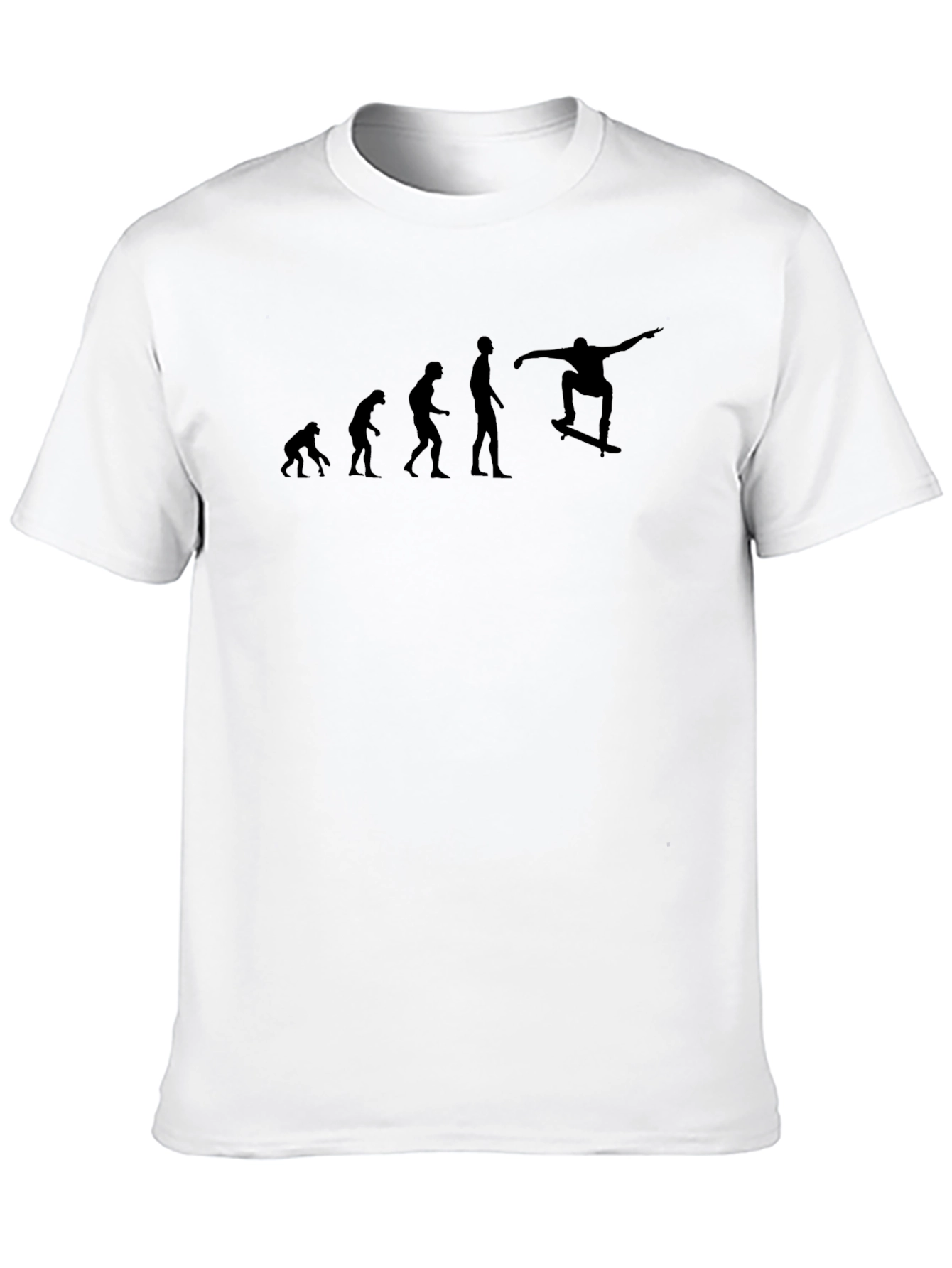 Evolution of Skateboarding Black T-Shirt