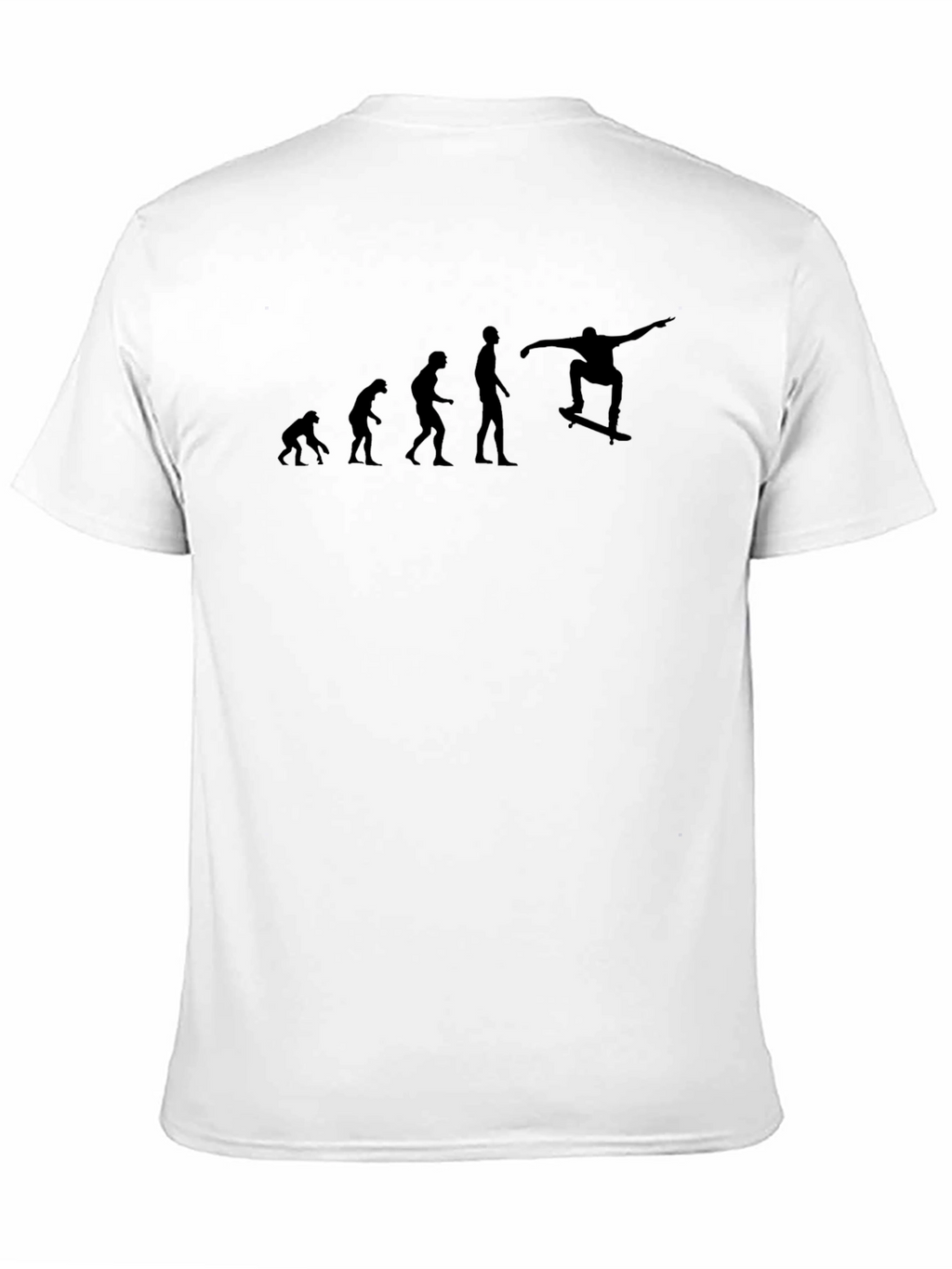 Evolution of Skateboarding Black T-Shirt