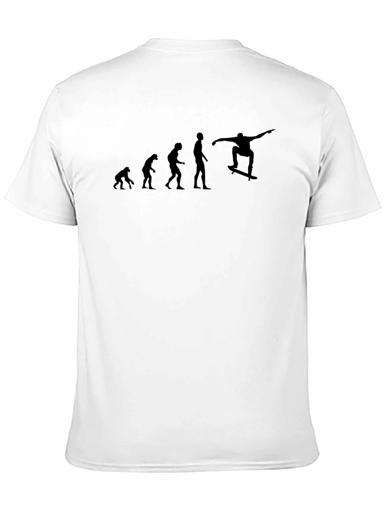Evolution of Skateboarding Black T-Shirt