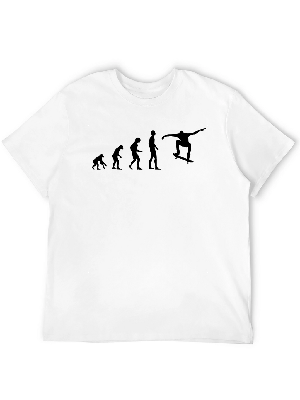 Evolution of Skateboarding Black T-Shirt
