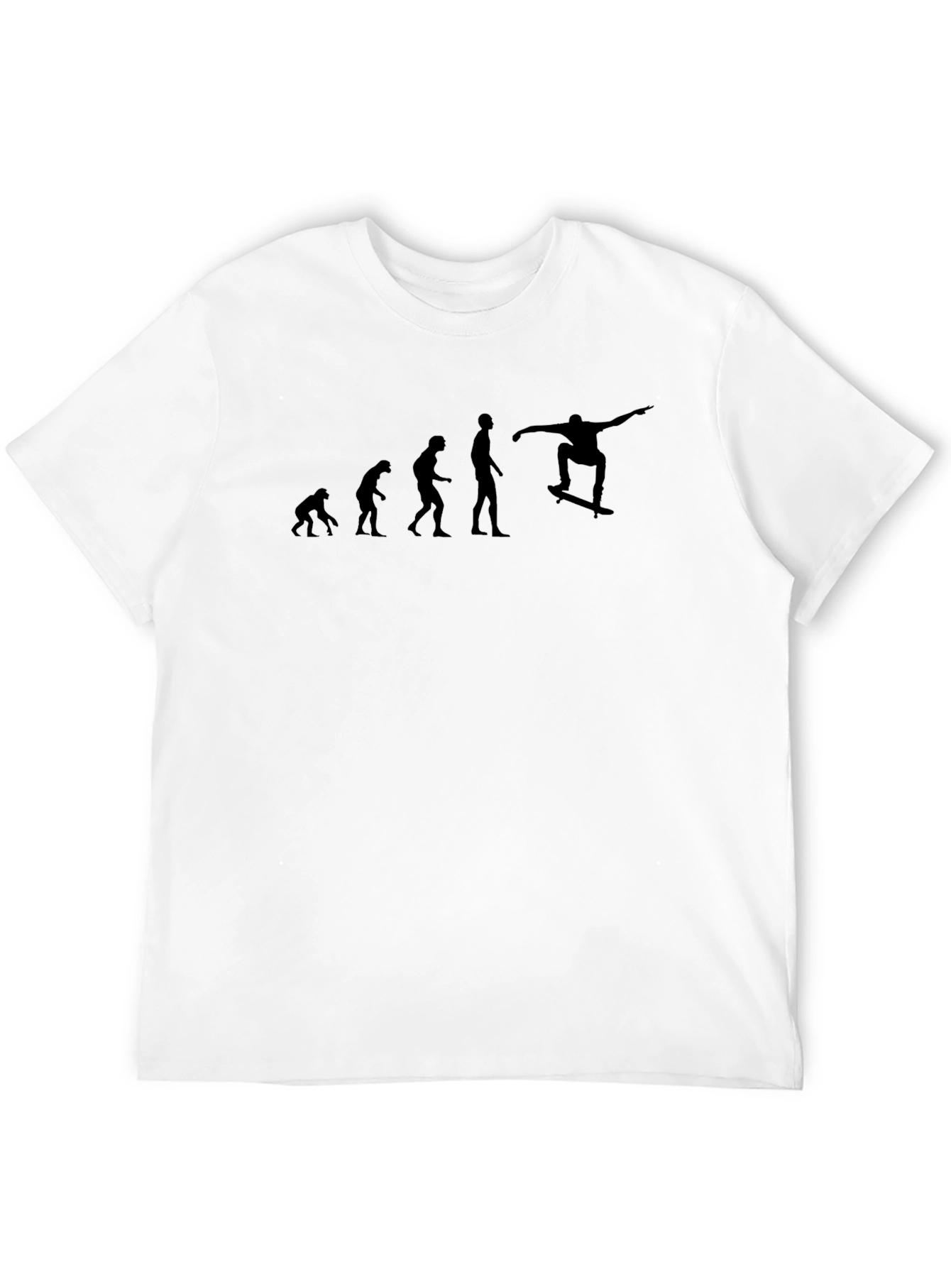 Evolution of Skateboarding Black T-Shirt