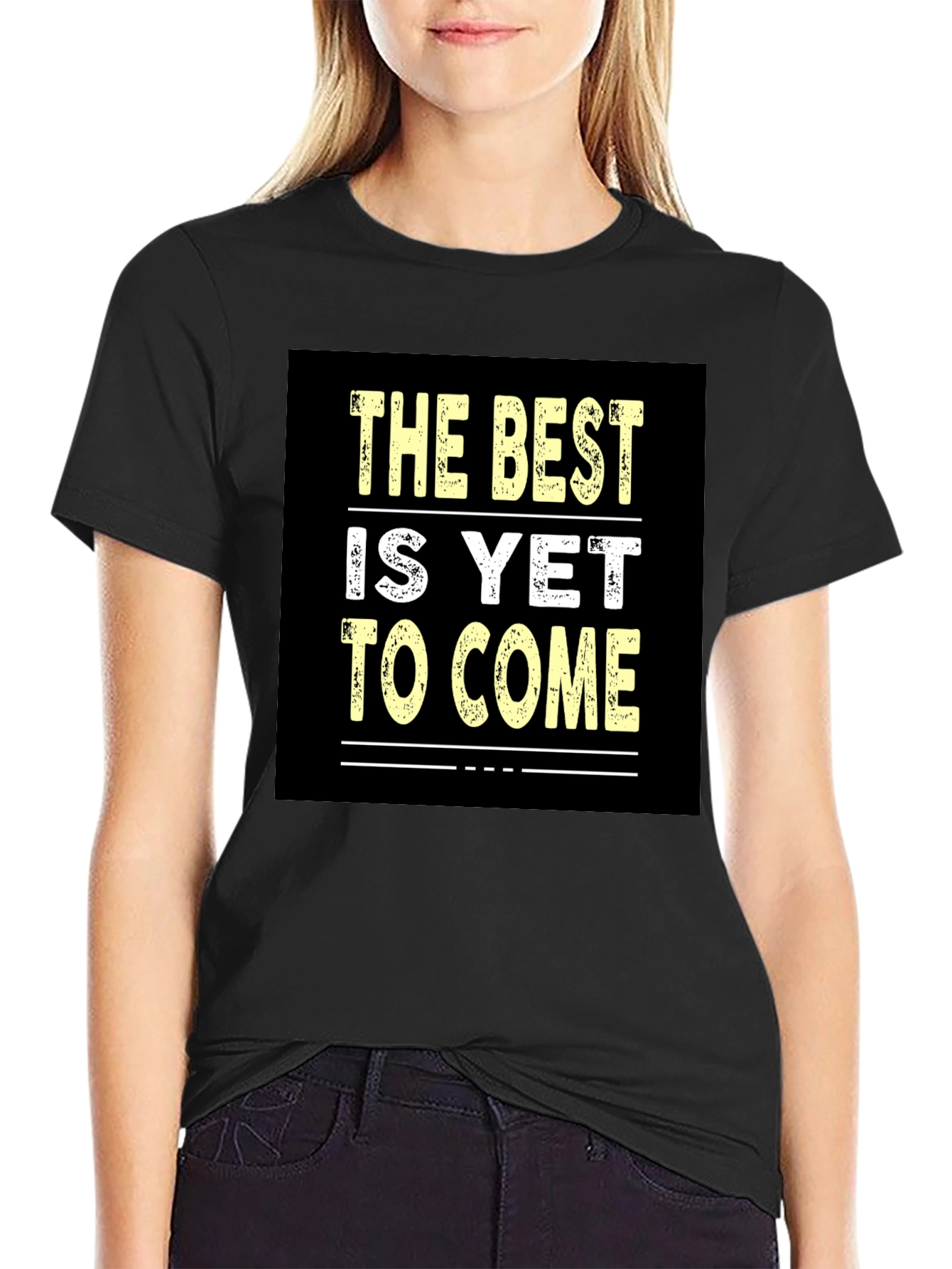 Best Is Yet to Come Black Graphic Tee