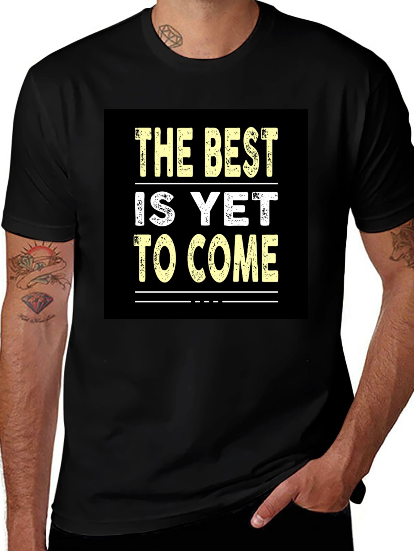 Best Is Yet to Come Black Graphic Tee