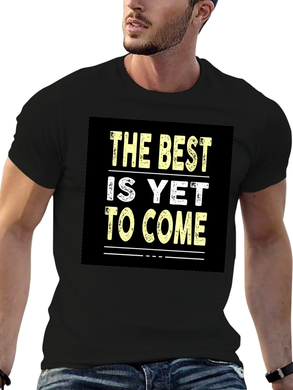 Best Is Yet to Come Black Graphic Tee