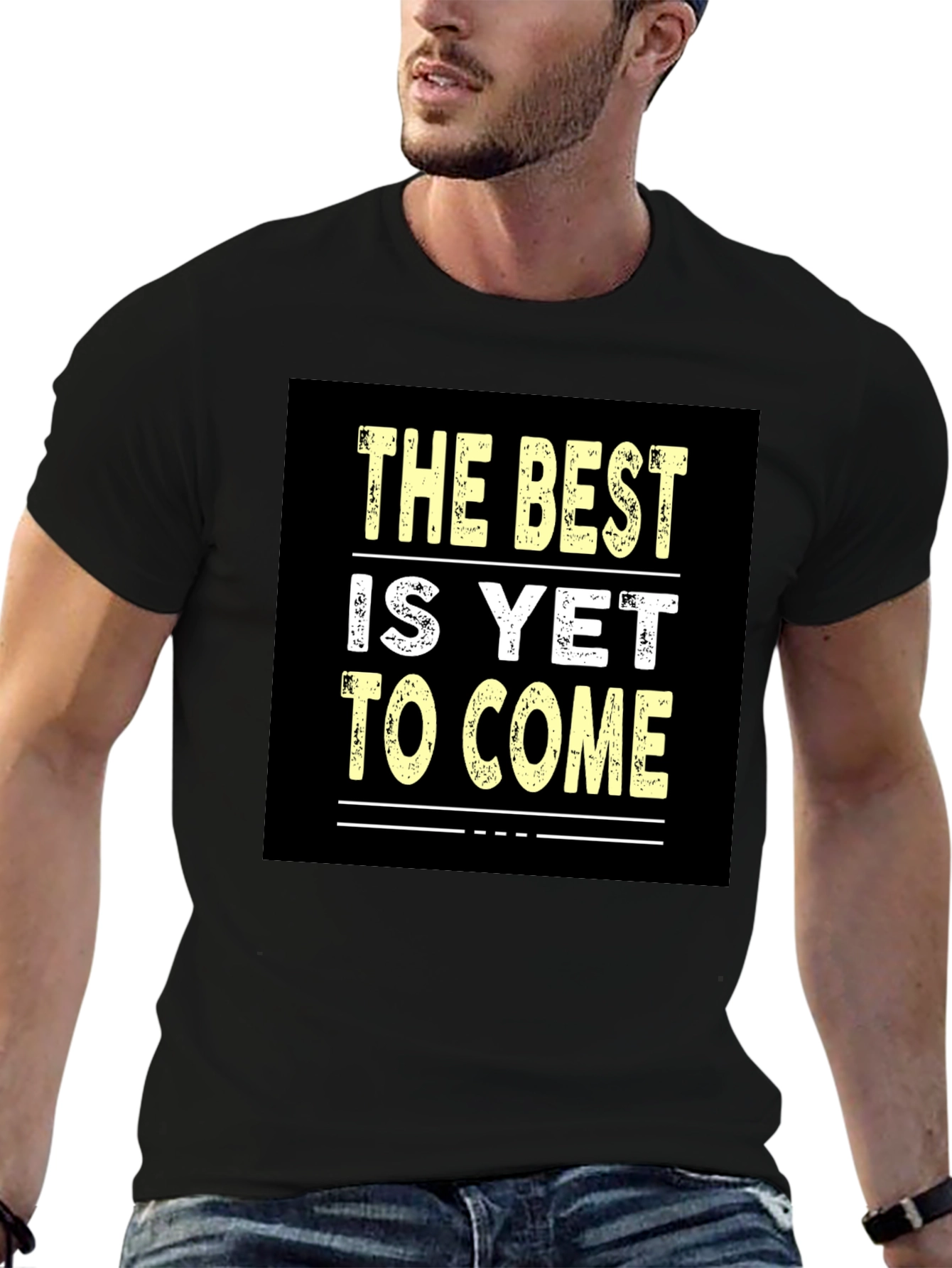 Best Is Yet to Come Black Graphic Tee