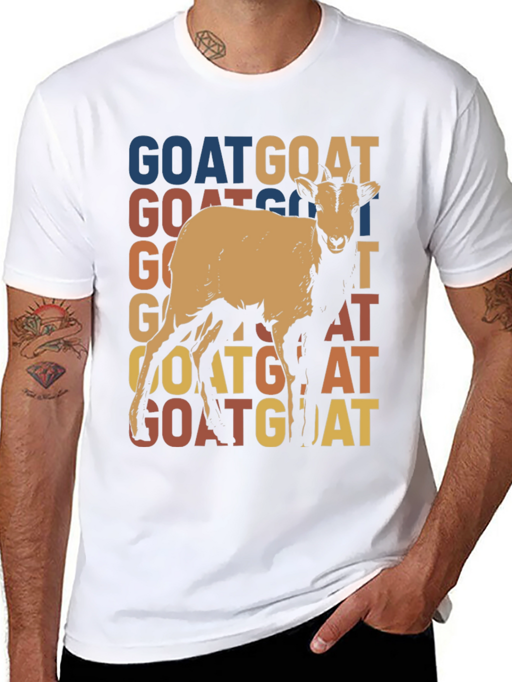 Retro Goat Graphic Tee