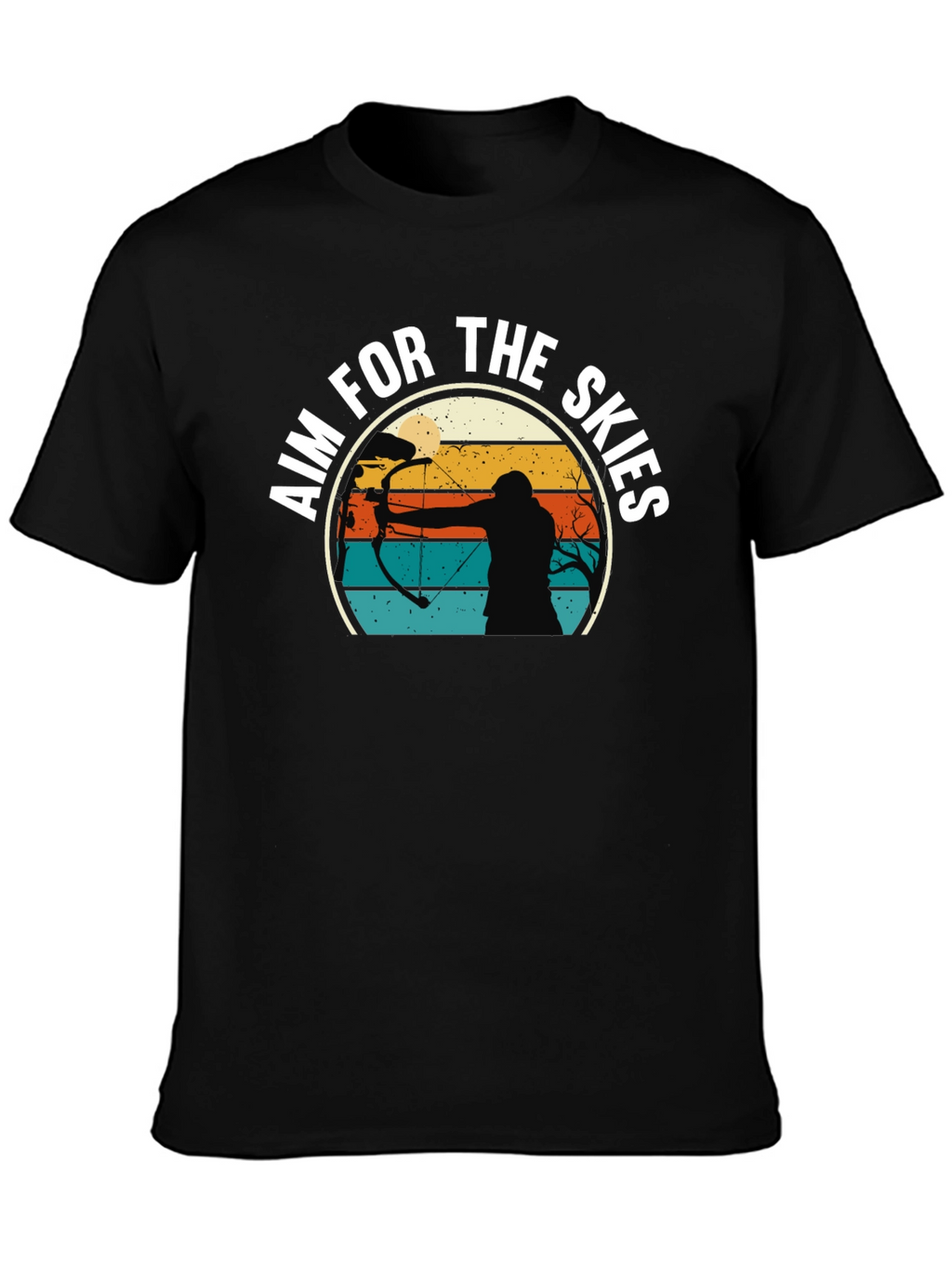 Aim For The Skies Retro Archer Graphic T-Shirt
