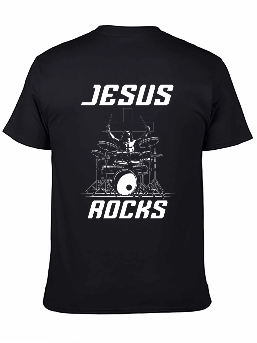 Jesus Rocks Black T-Shirt