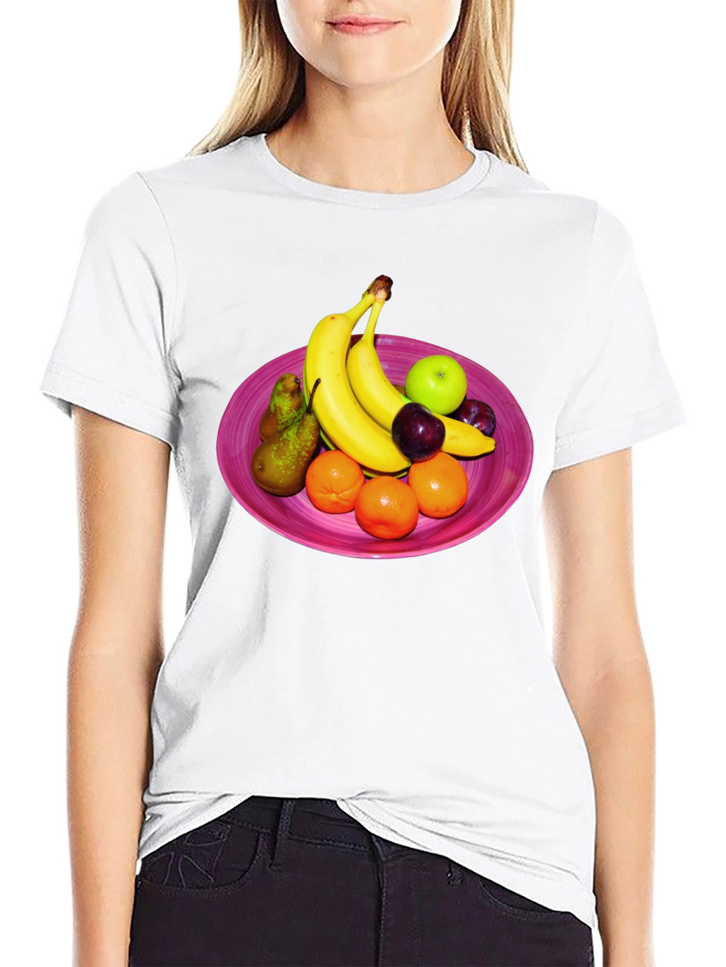 Fruit Bowl Graphic Tee - Fresh & Fun Design