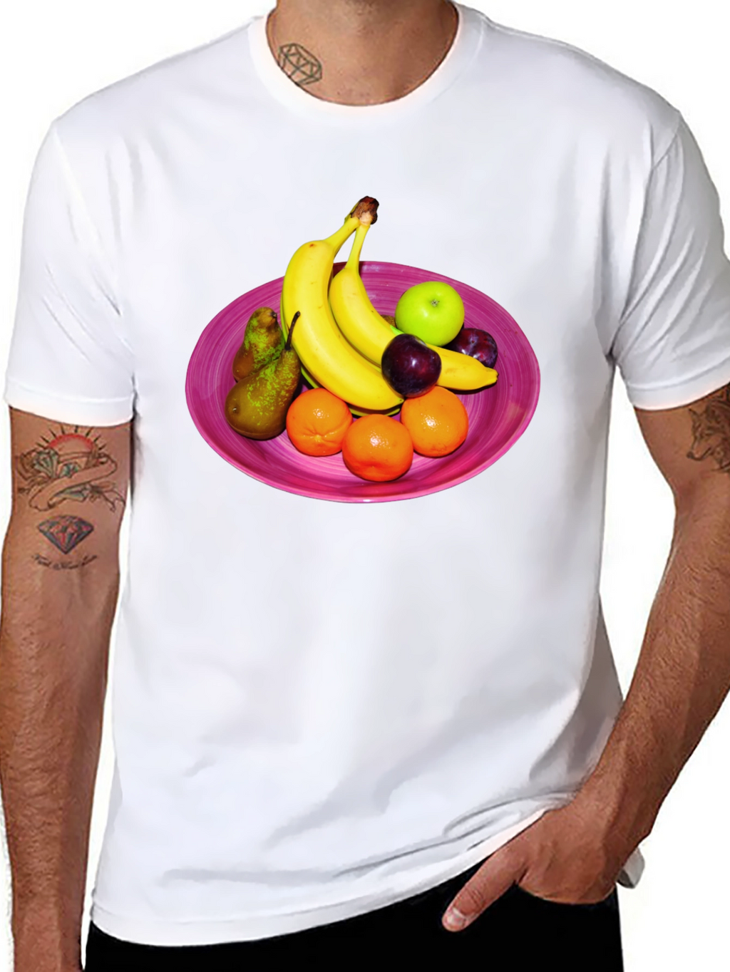 Fruit Bowl Graphic Tee - Fresh & Fun Design