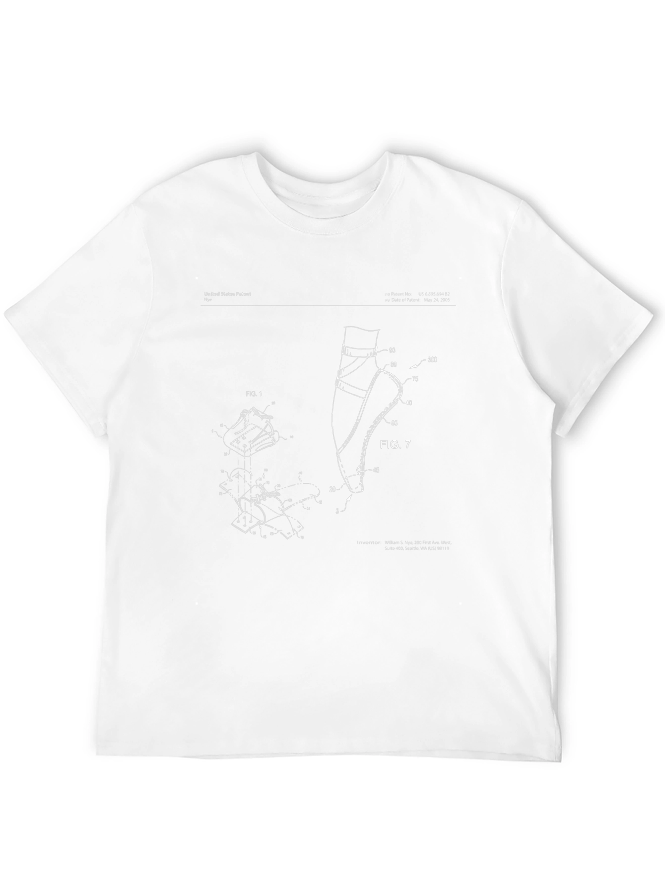 Ballet Pointe Shoe Patent Print T-Shirt