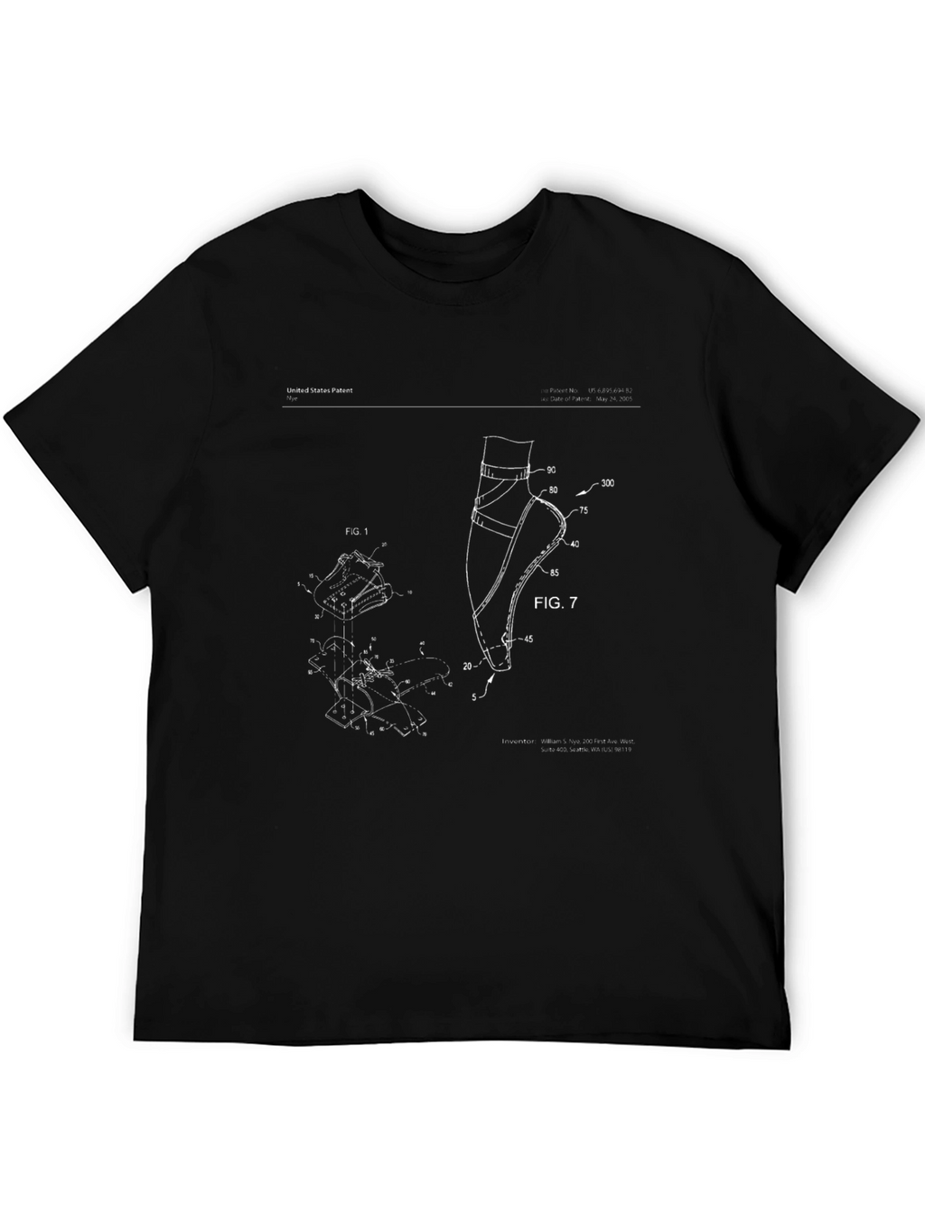 Ballet Pointe Shoe Patent Print T-Shirt