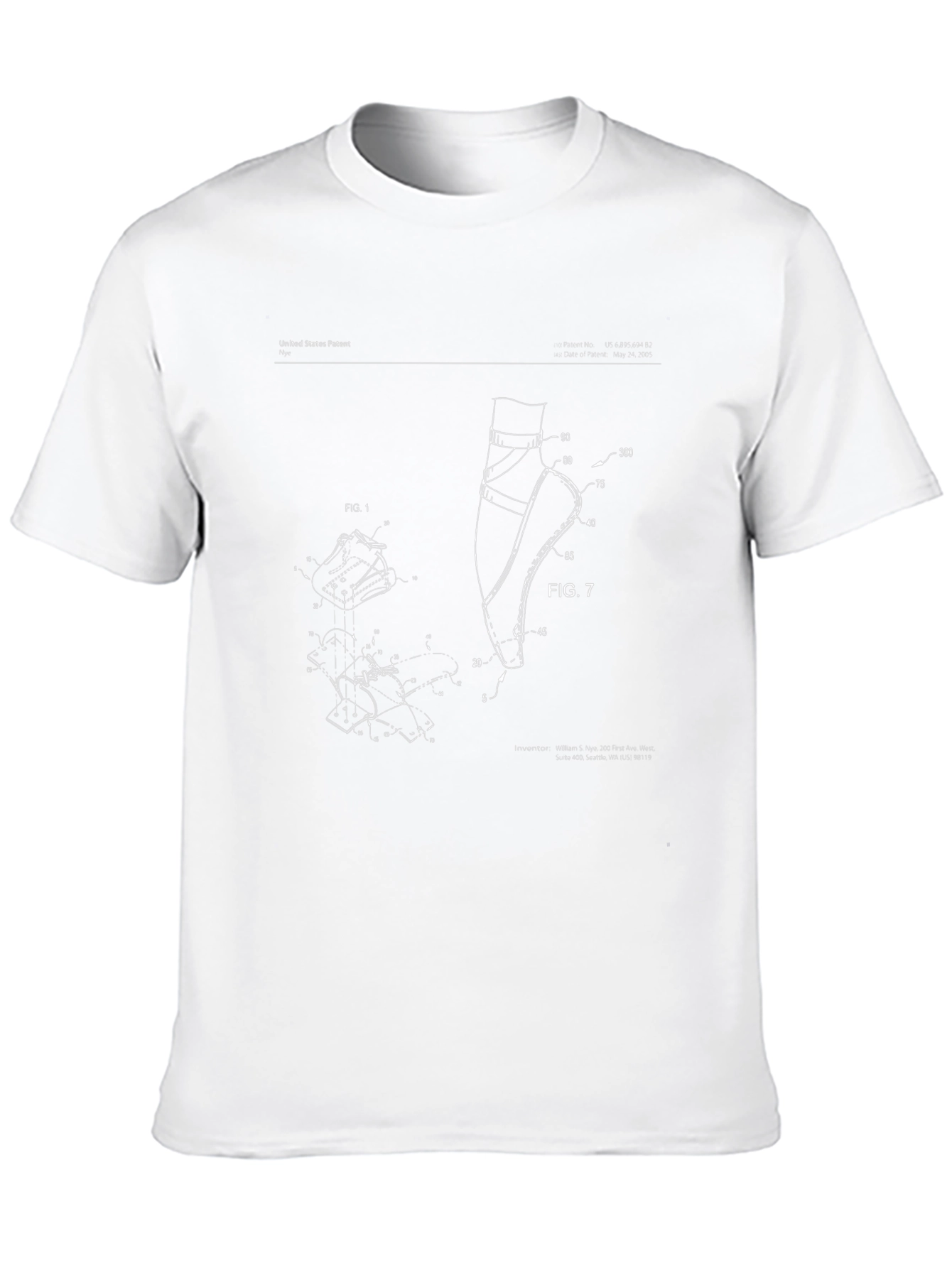 Ballet Pointe Shoe Patent Print T-Shirt