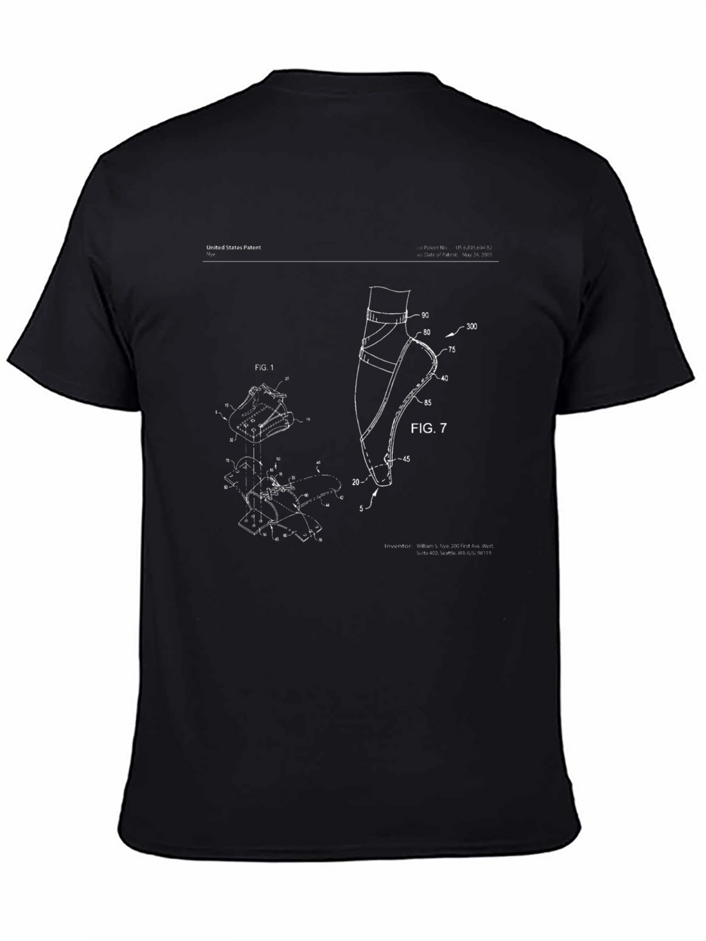Ballet Pointe Shoe Patent Print T-Shirt