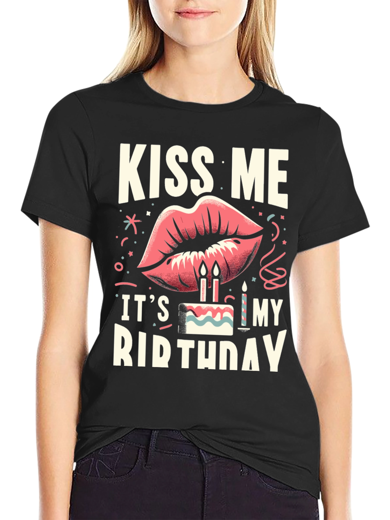 Kiss Me Its My Birthday Graphic Tee