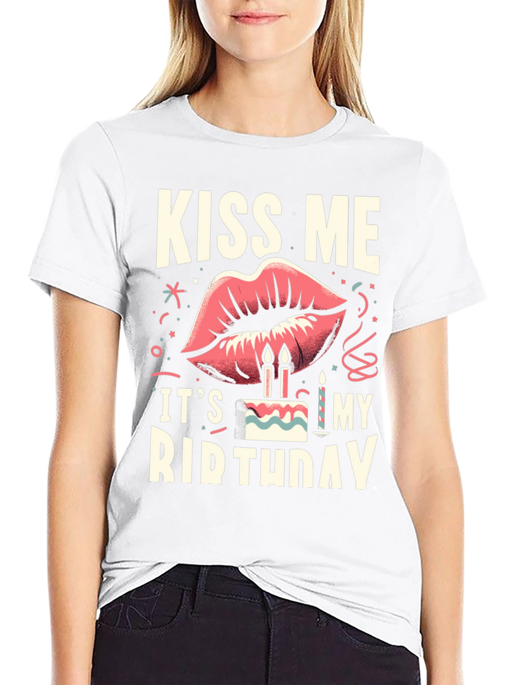Kiss Me Its My Birthday Graphic Tee