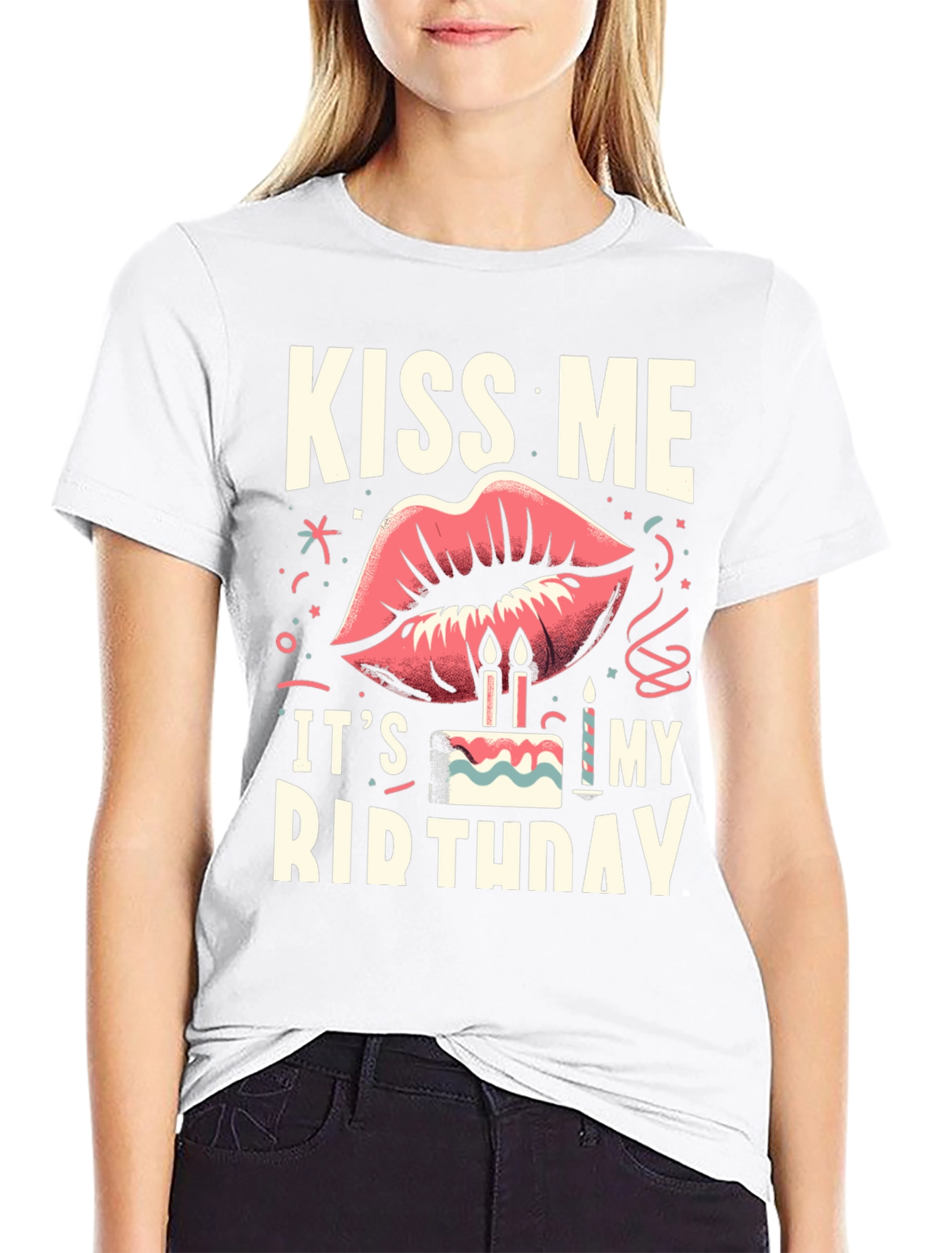 Kiss Me Its My Birthday Graphic Tee