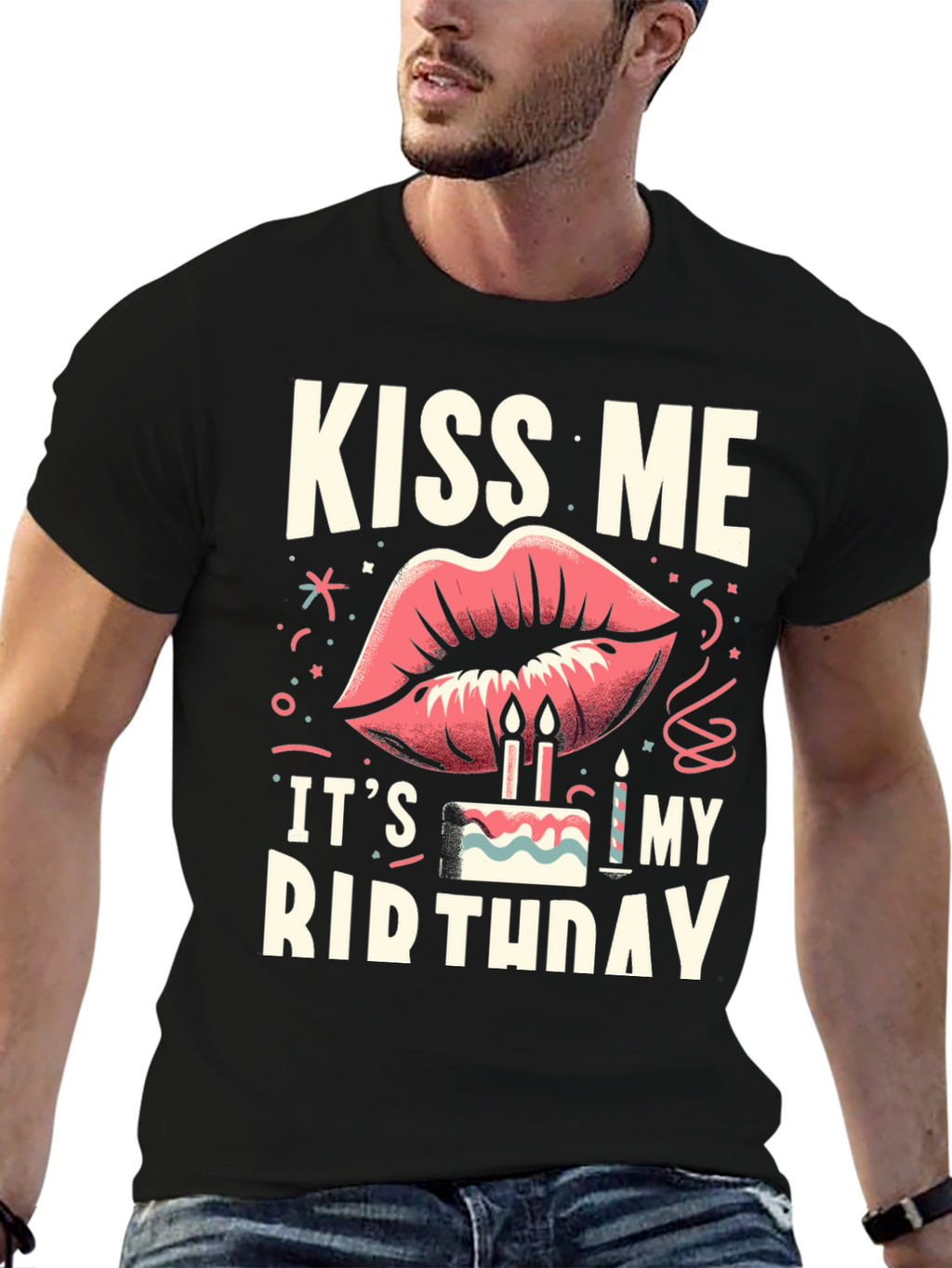 Kiss Me Its My Birthday Graphic Tee