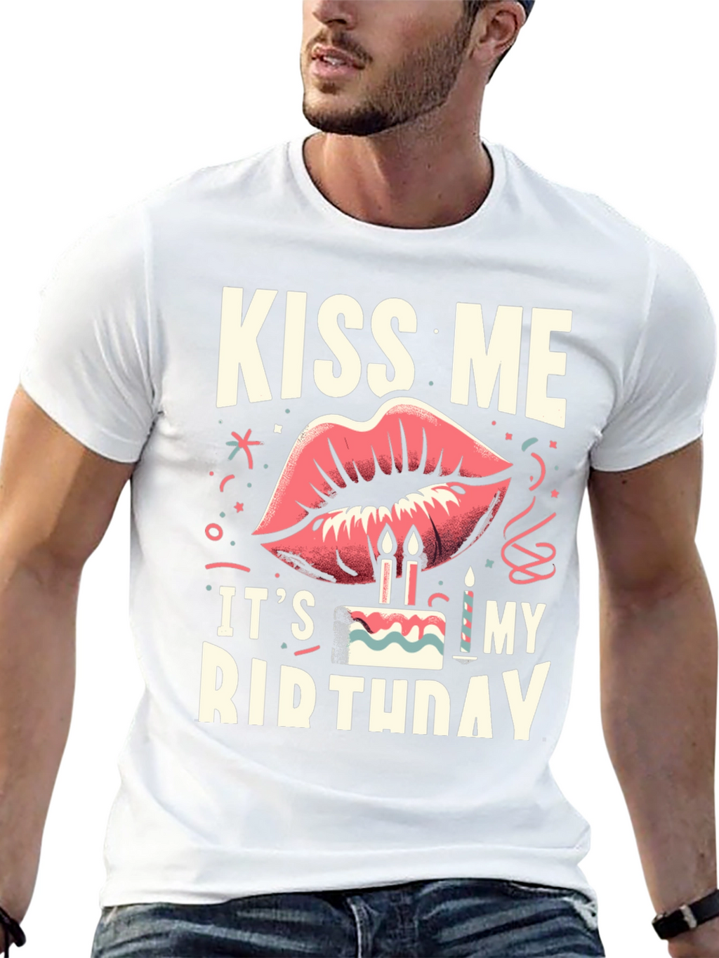 Kiss Me Its My Birthday Graphic Tee