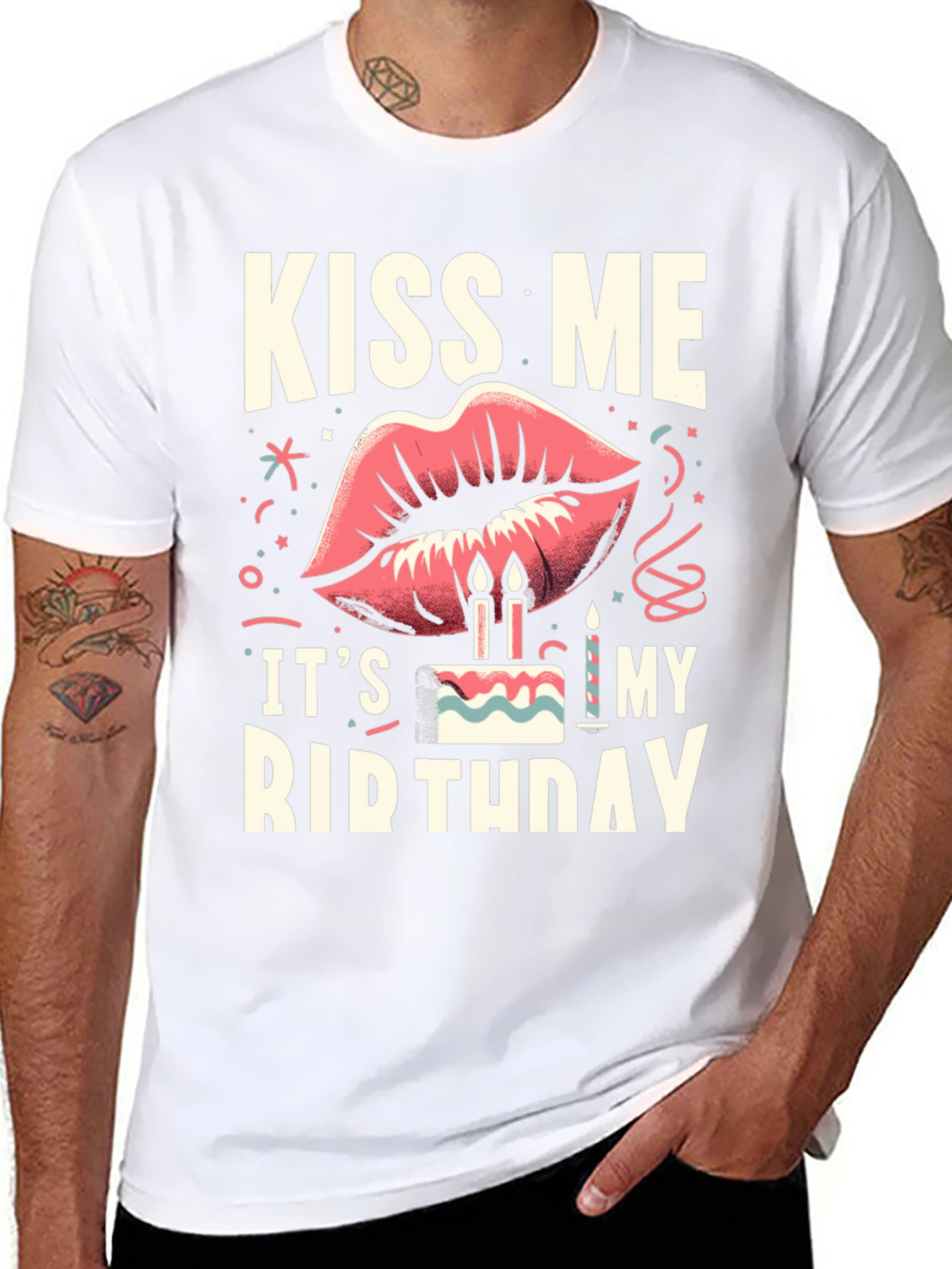 Kiss Me Its My Birthday Graphic Tee